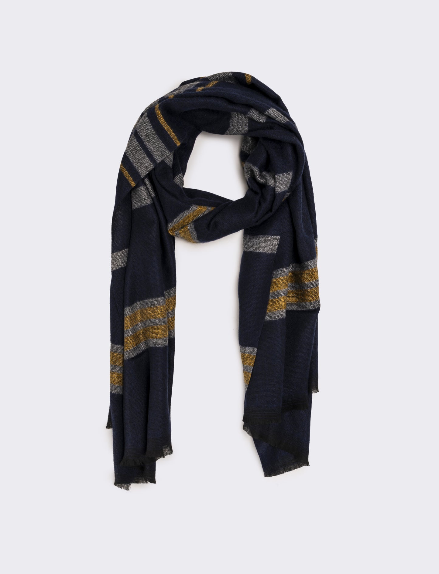 Foulard righe larghe uomo - Blu
