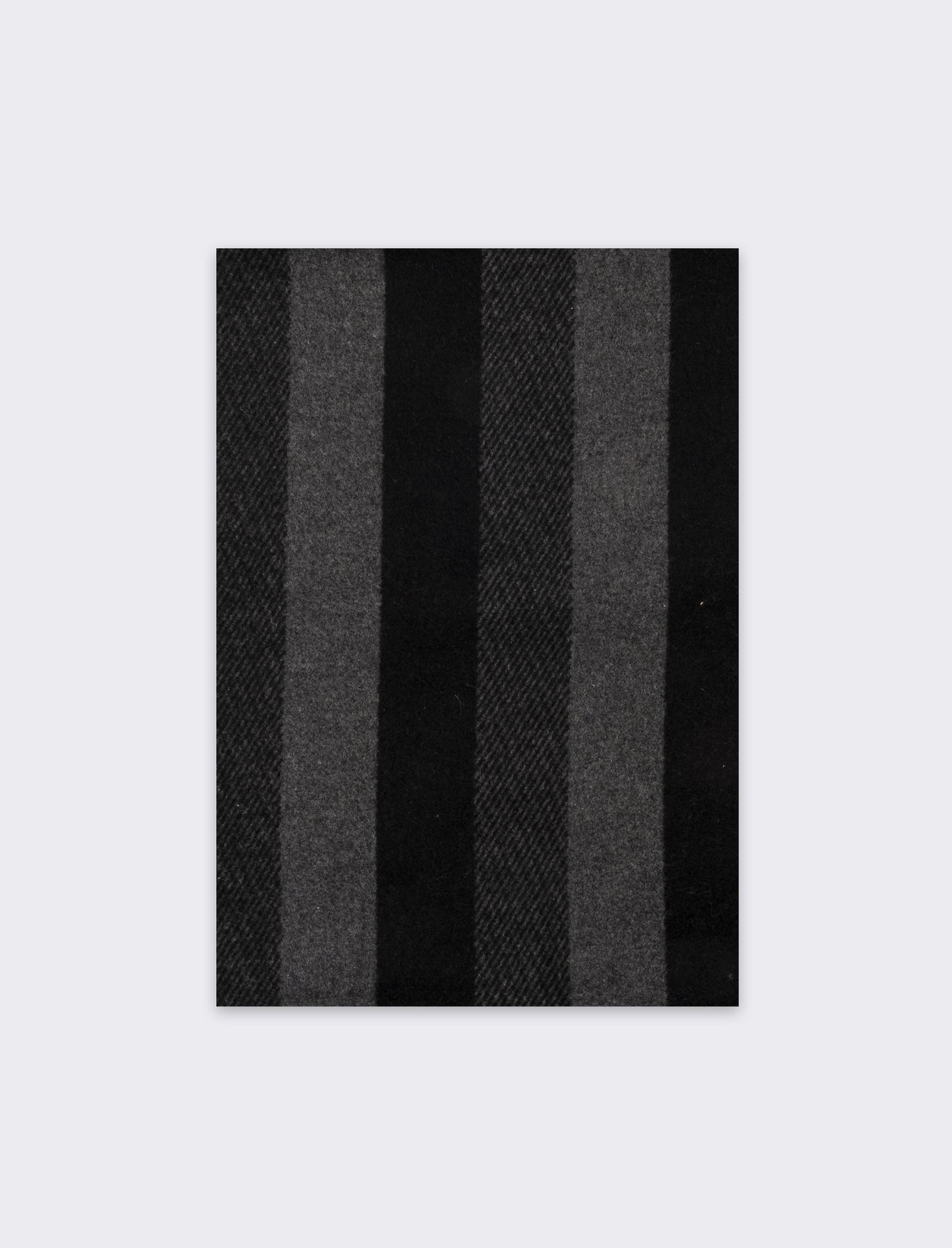 Sciarpa righe larghe verticali uomo - Nero