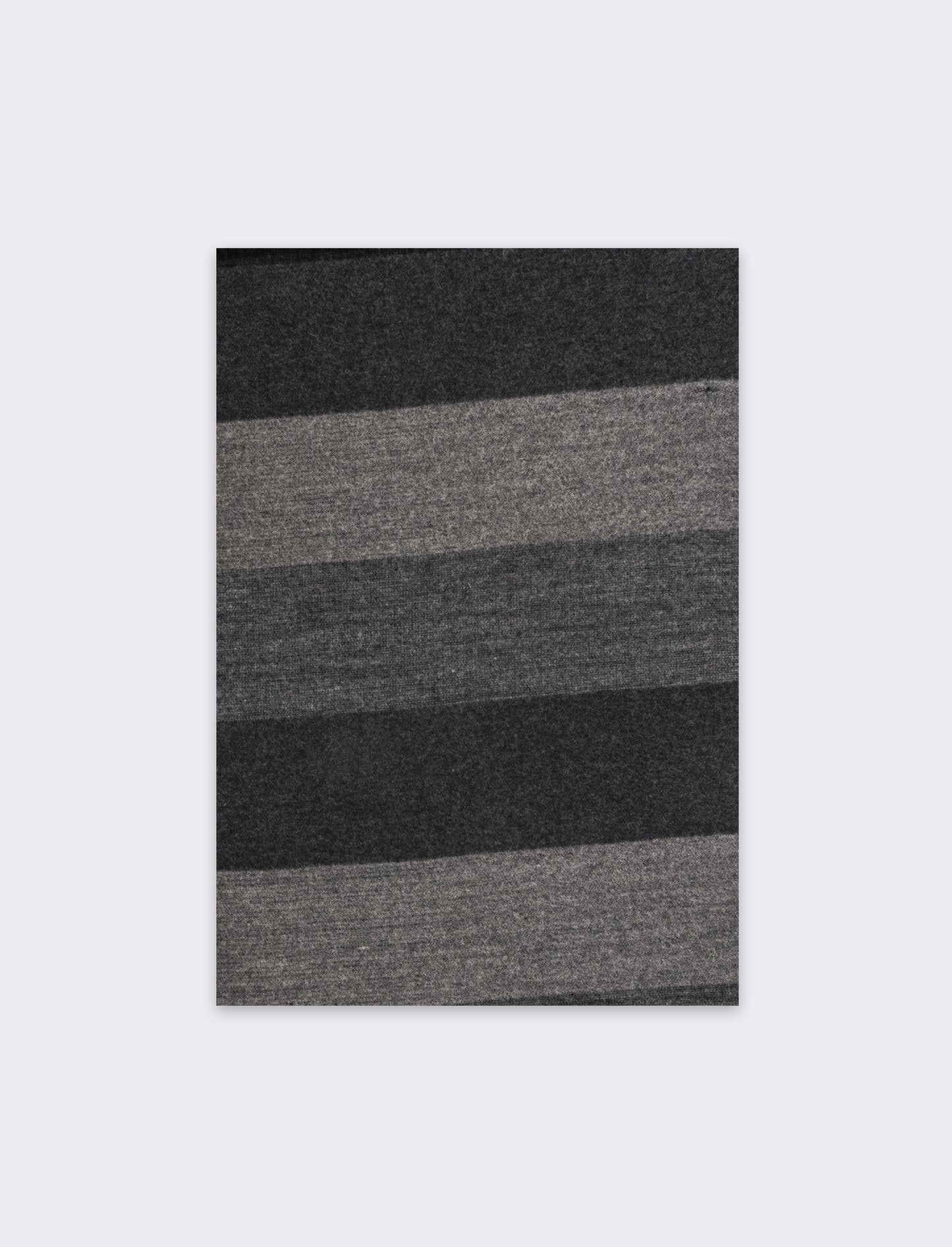 Sciarpa righe larghe uomo - Nero