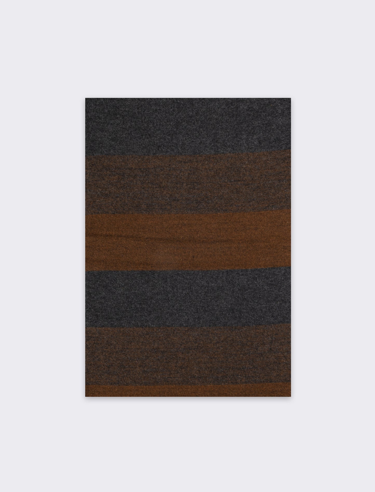 Sciarpa righe larghe uomo - Marrone