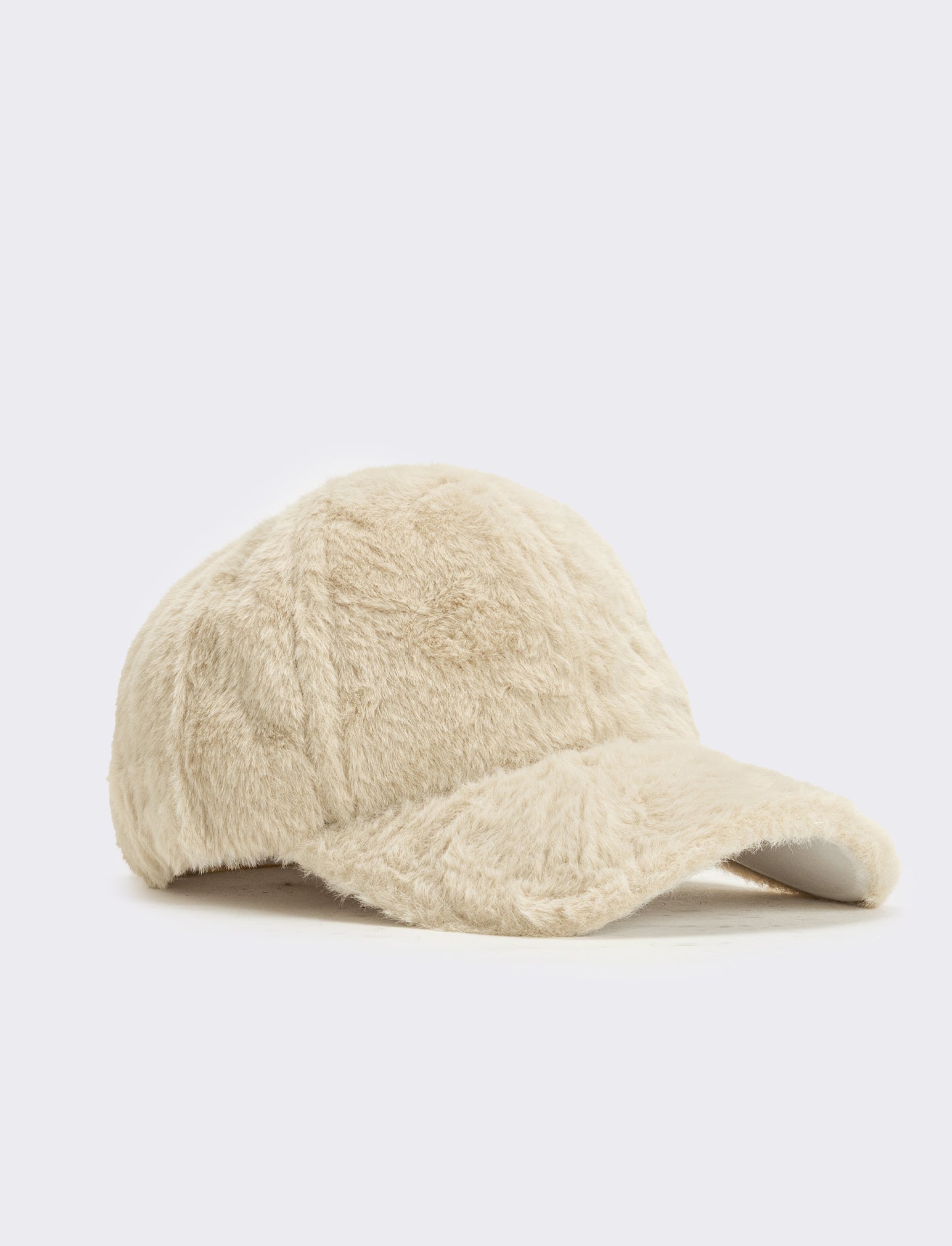 Cappello baseball pelliccia - Beige