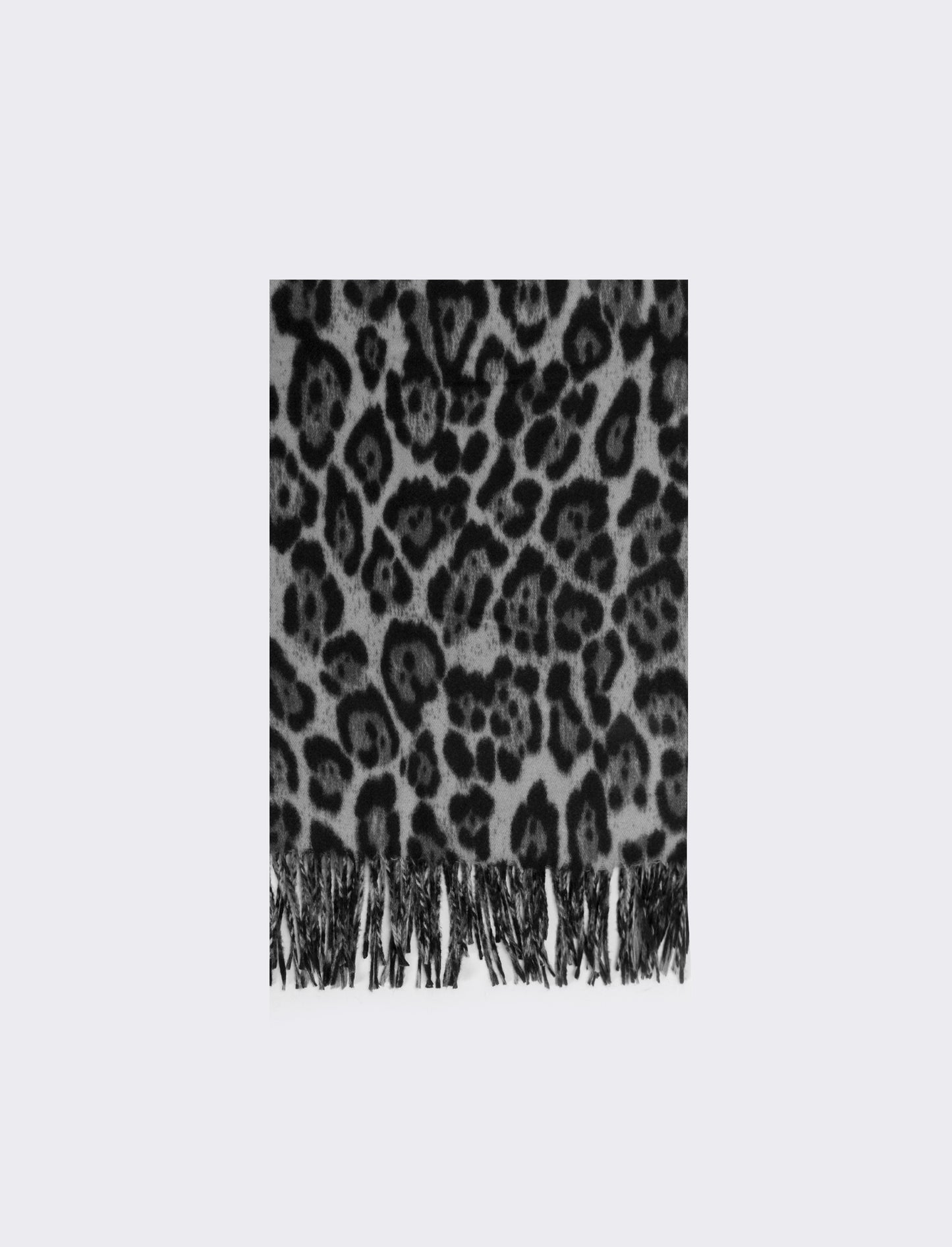 Sciarpa donna stampa animalier - Nero