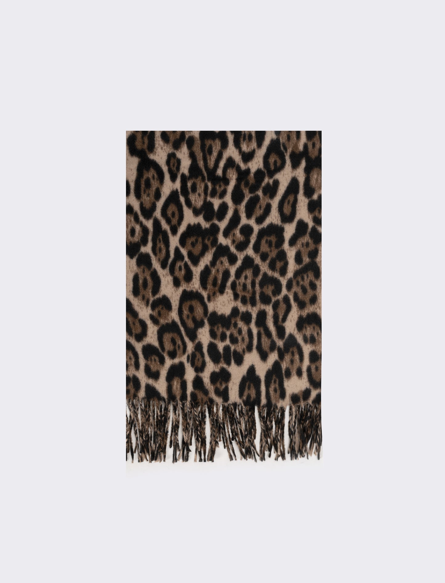 Sciarpa donna stampa animalier - Marrone