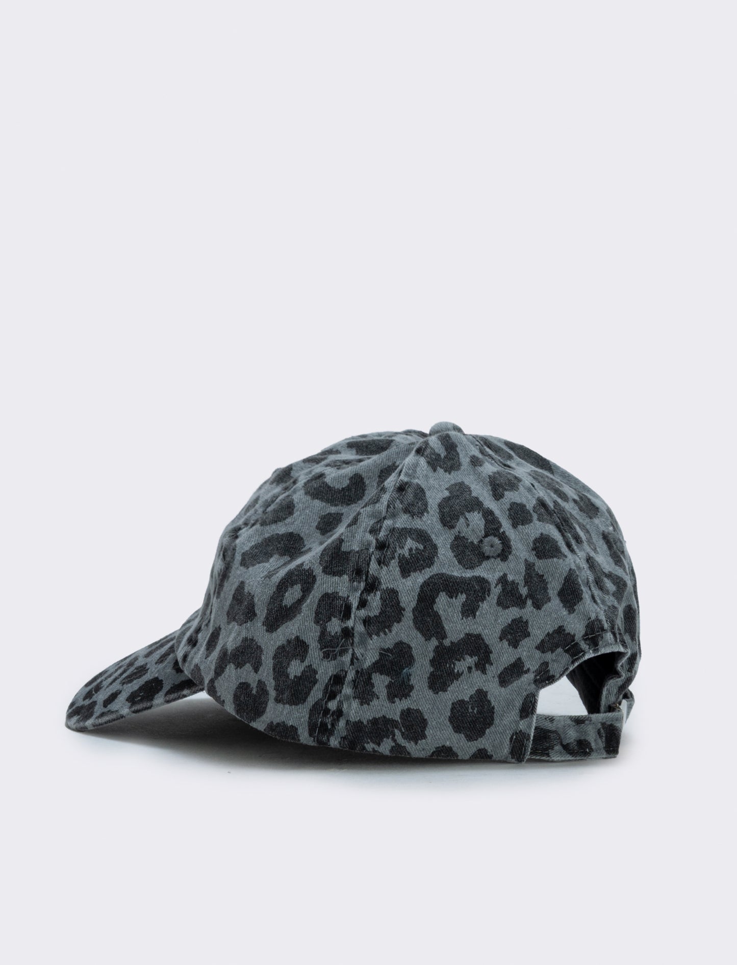 Cappello baseball leopardato delavè - Grigio