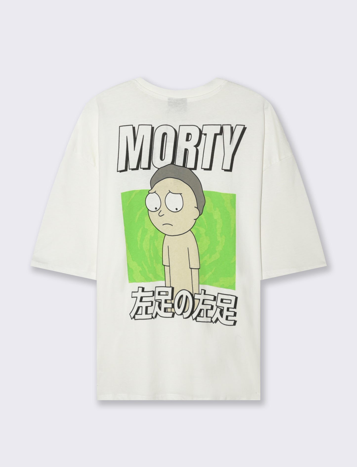 T-SHIRT STAMPA RICK AND MORTY - Bianco