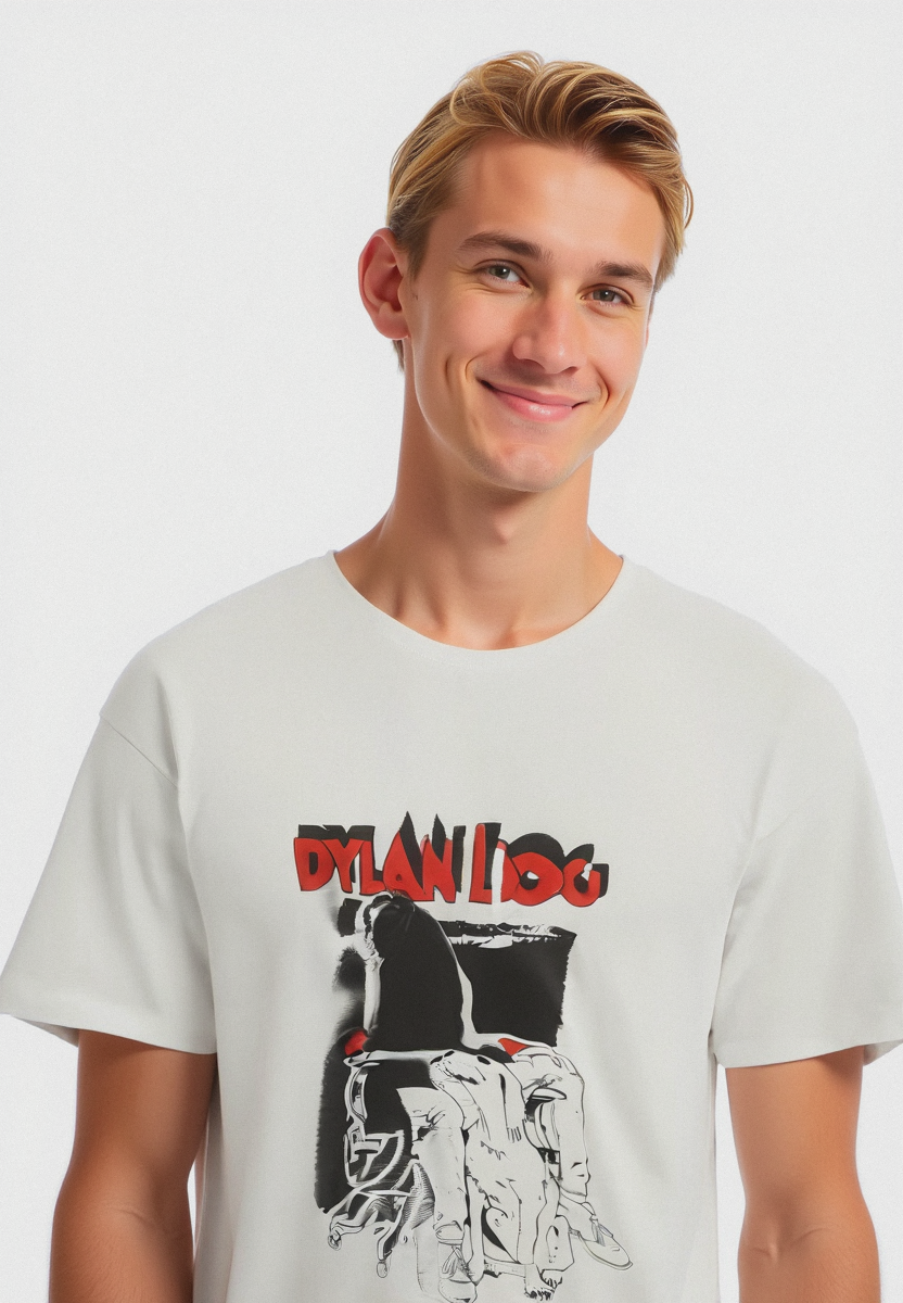 T-SHIRT STAMPA DYLAN DOG - Bianco