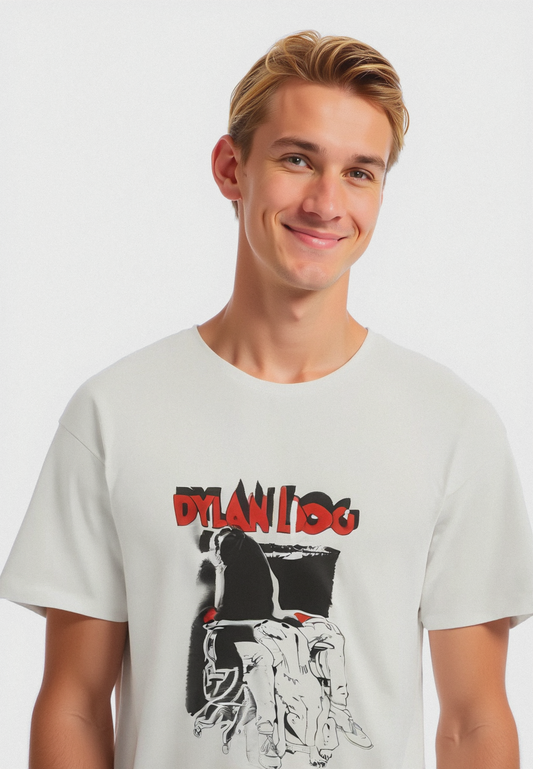 T-SHIRT STAMPA DYLAN DOG - Bianco