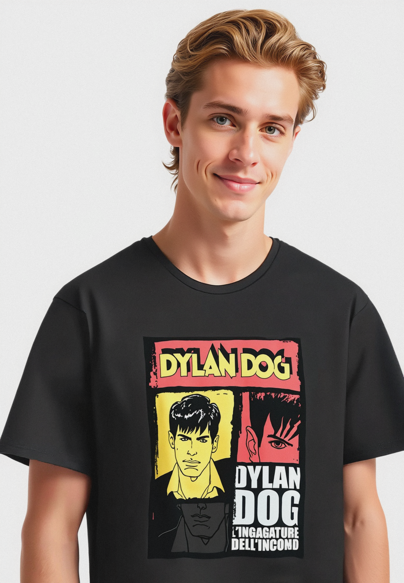 T-SHIRT STAMPA DYLAN DOG - Grigio