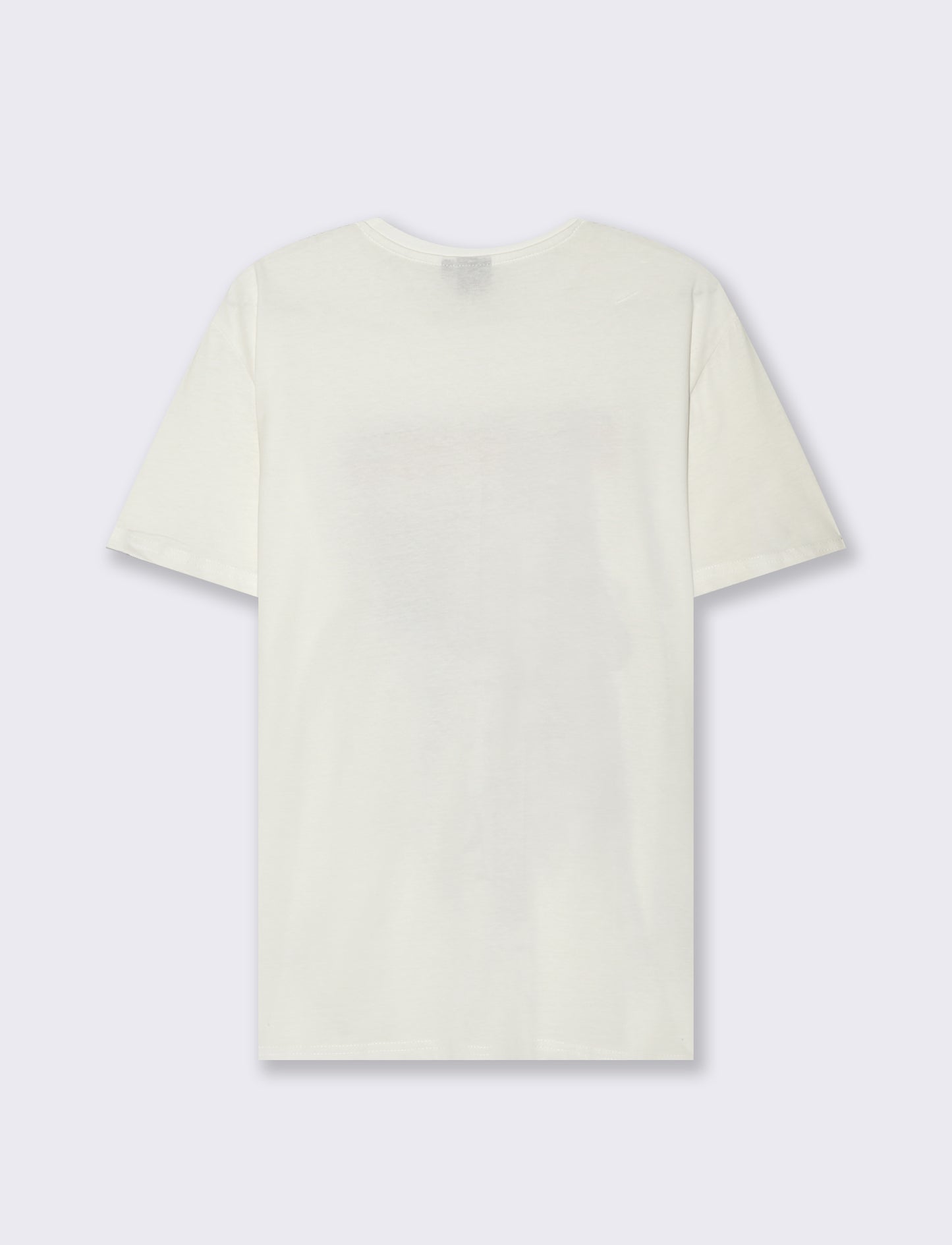 T-SHIRT STAMPA TEX WILLER - Bianco sporco