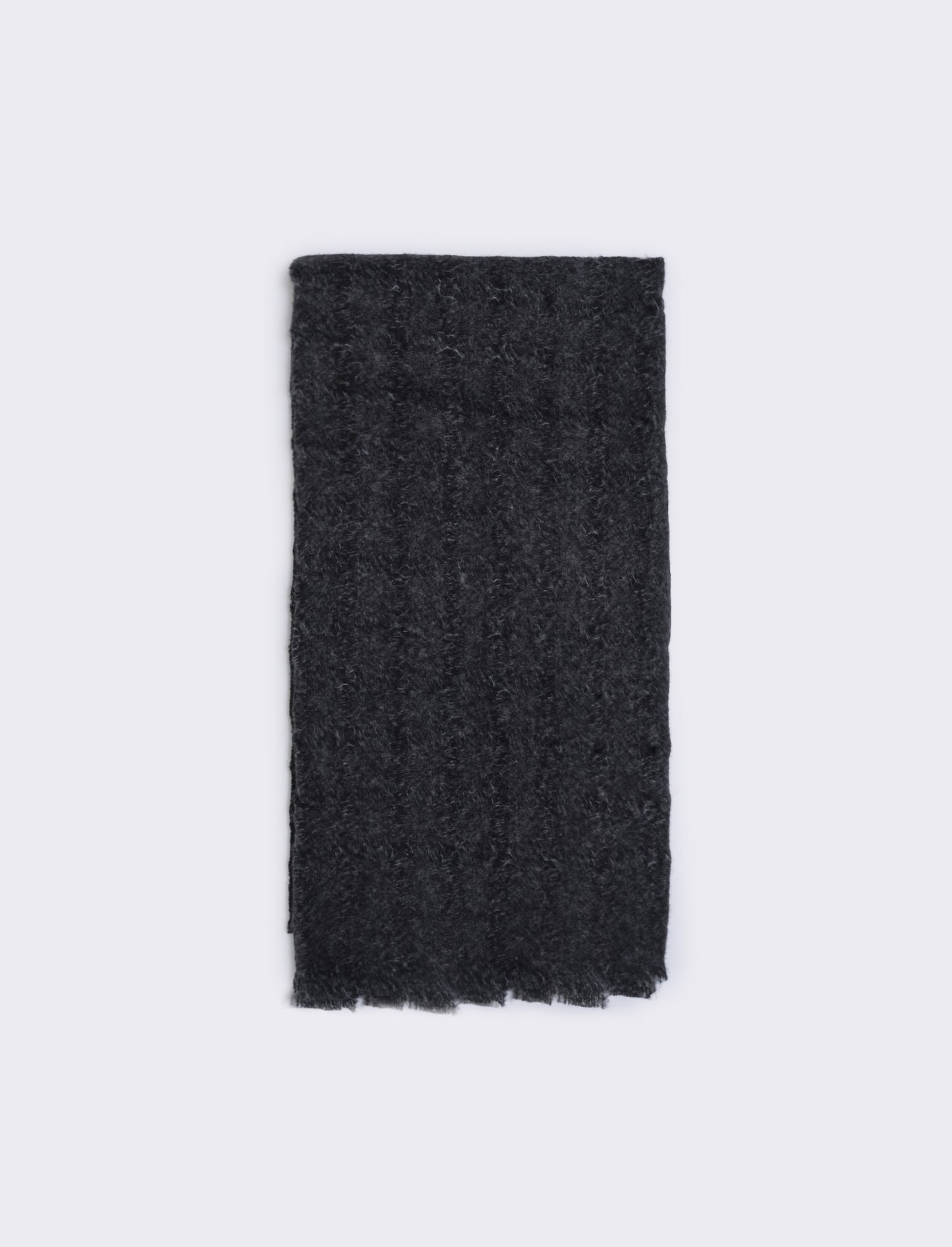 Sciarpa intrecciata bicolor donna - Nero