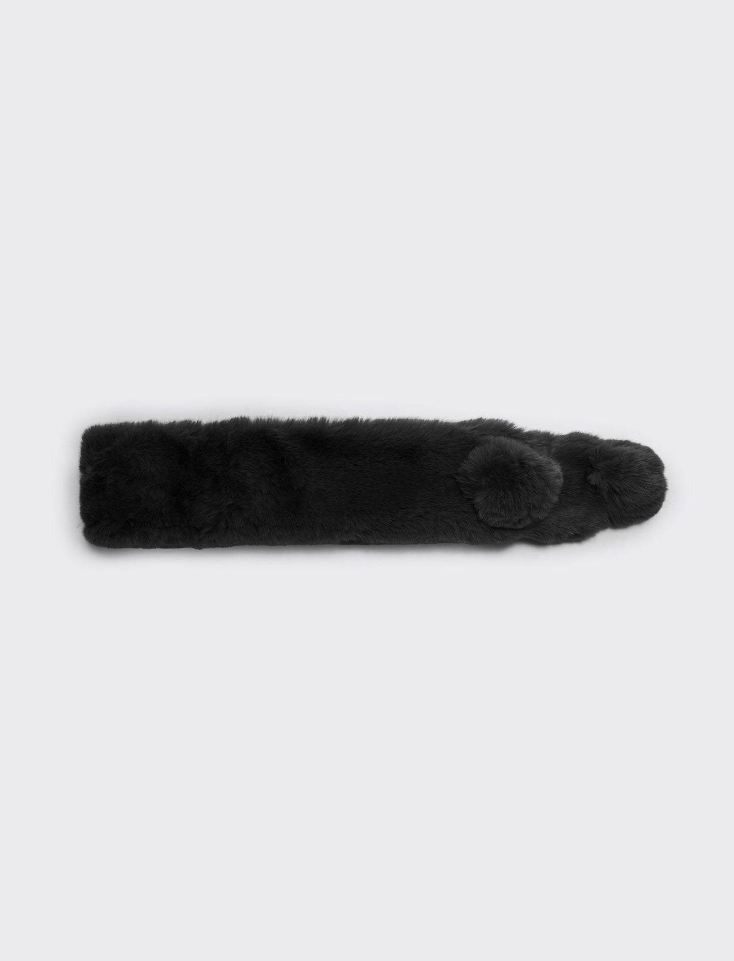 Collo in pelliccia sintetica - Nero
