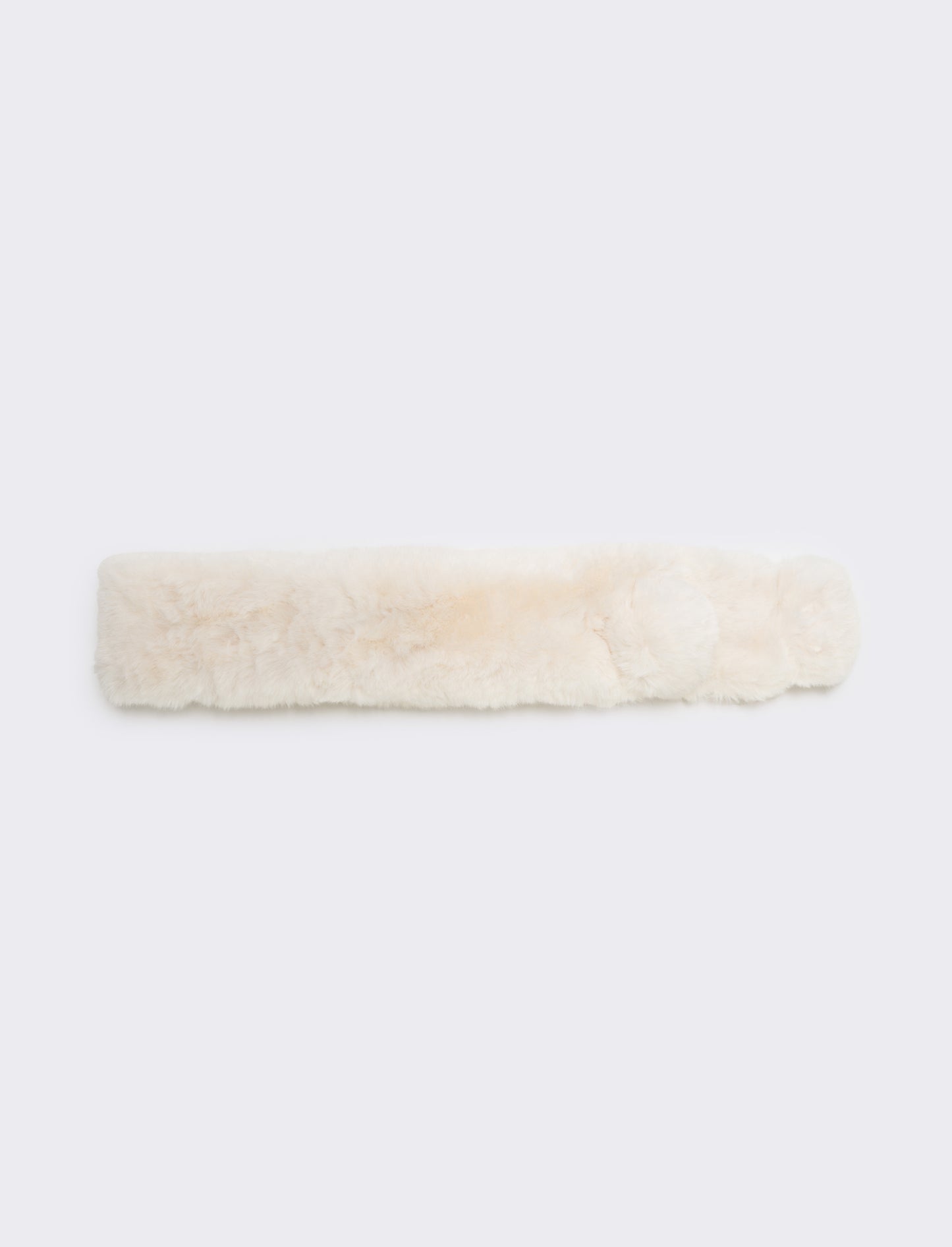 Collo in pelliccia sintetica - Bianco sporco
