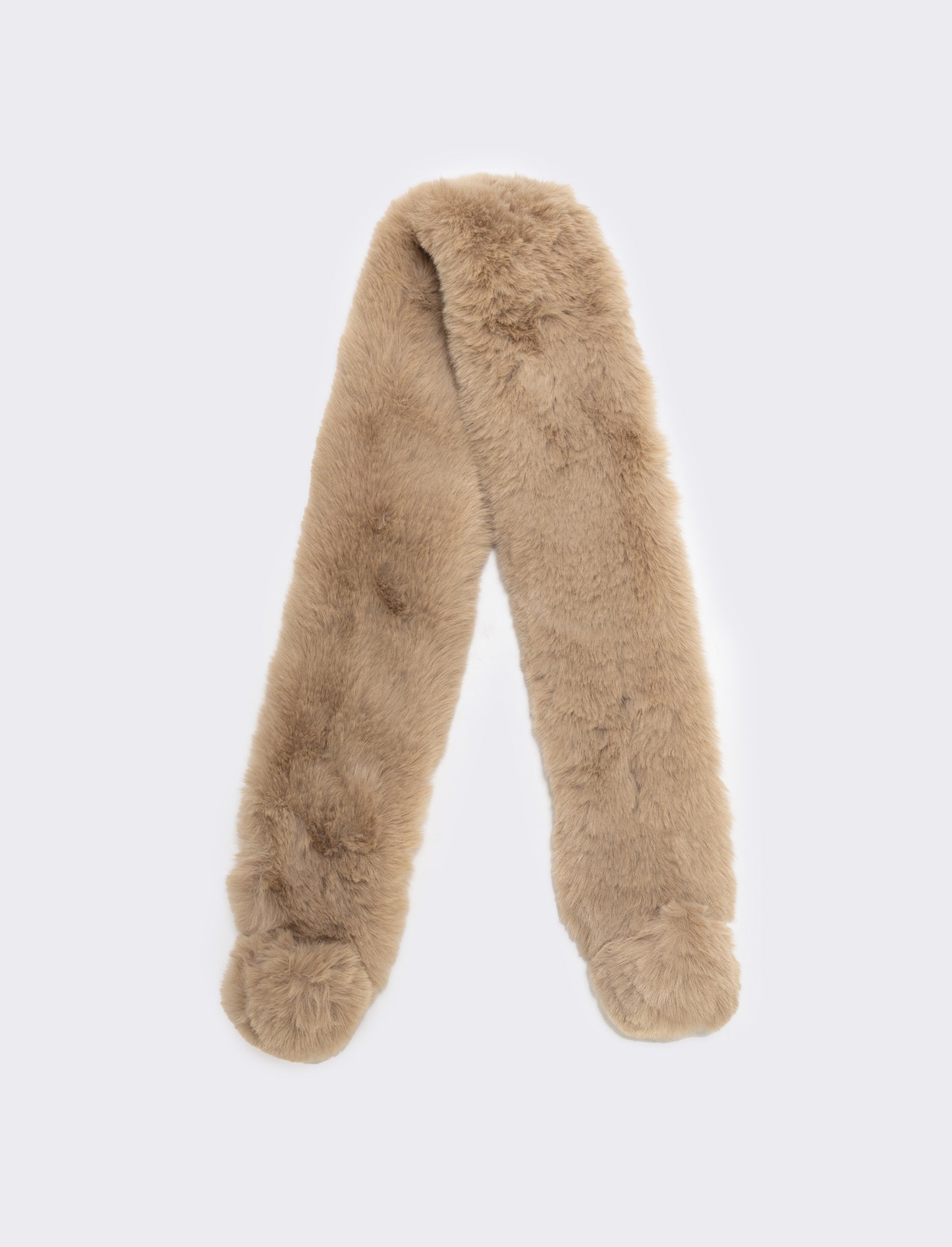 Collo in pelliccia sintetica - Beige