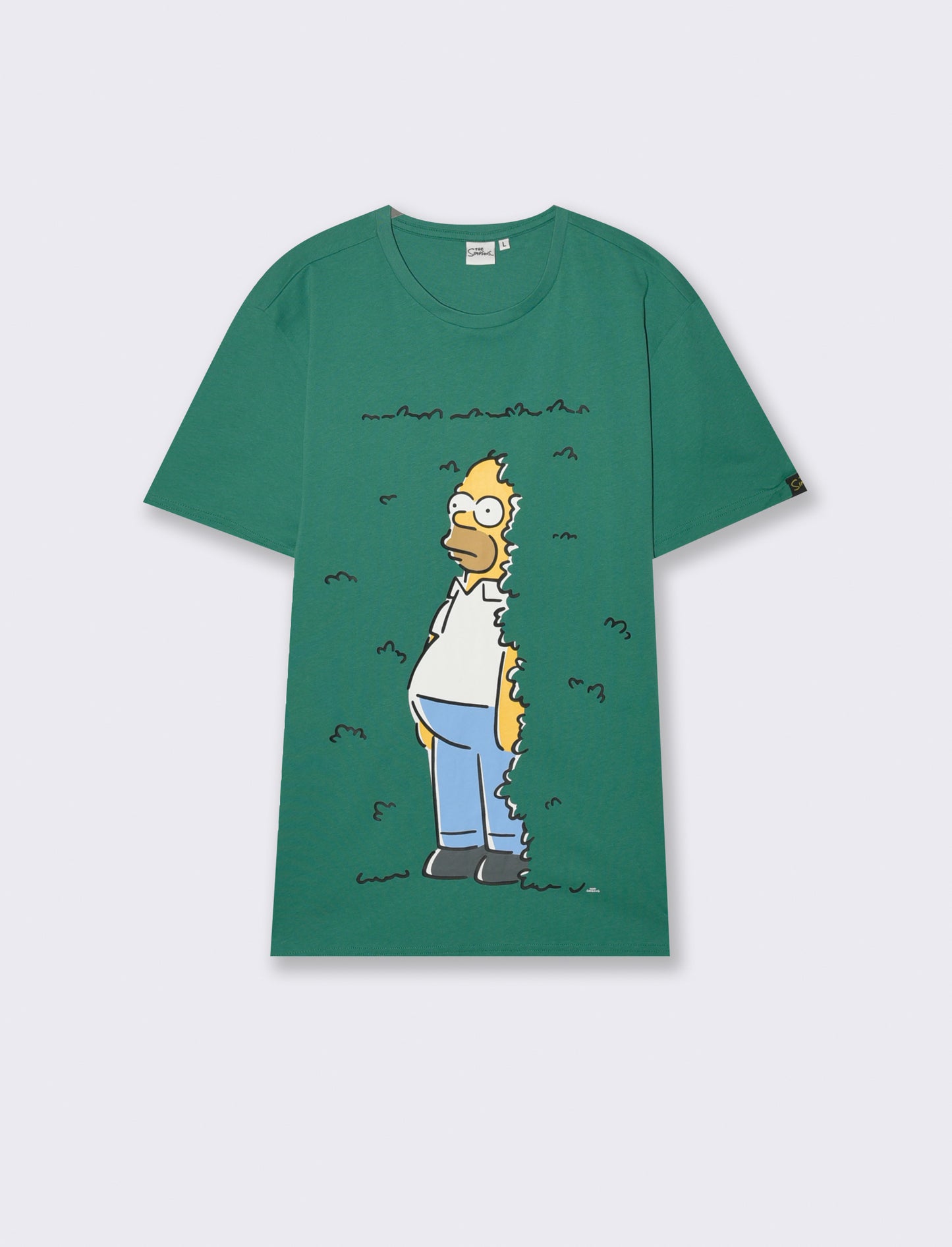 T-SHIRT STAMPA SIMPSONS - Verde