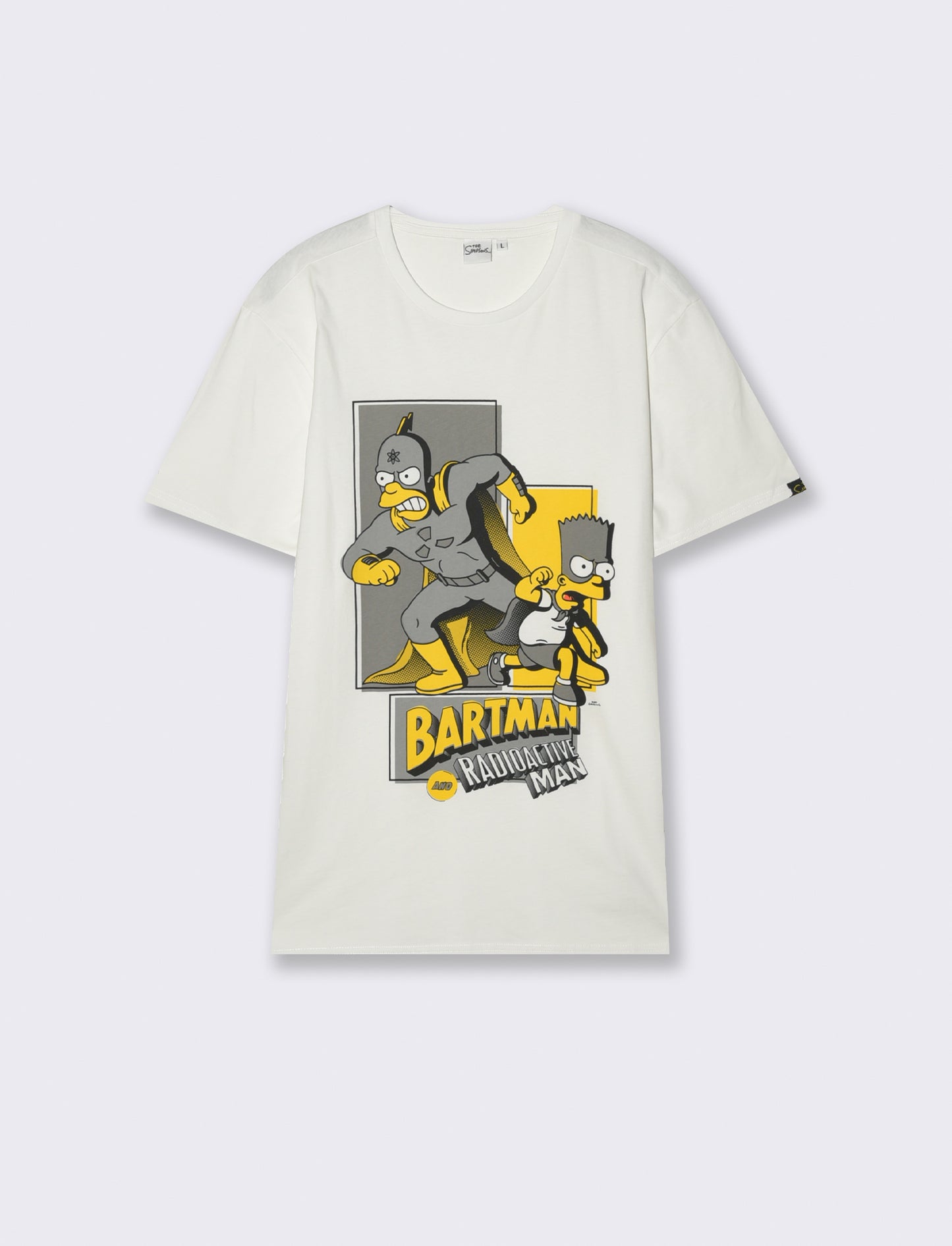 T-SHIRT STAMPA SIMPSONS - Bianco