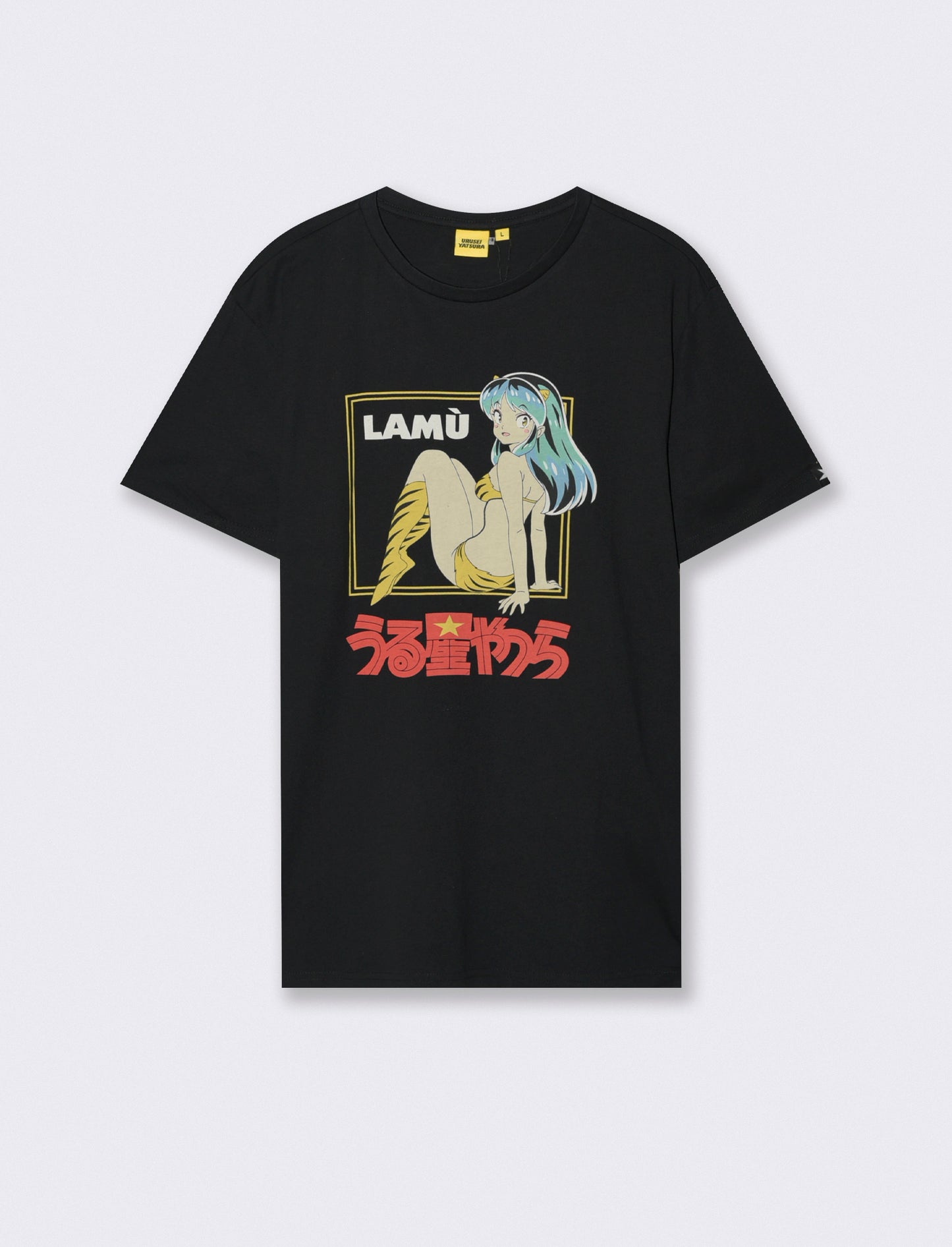 T-SHIRT STAMPA LAMU' - Nero
