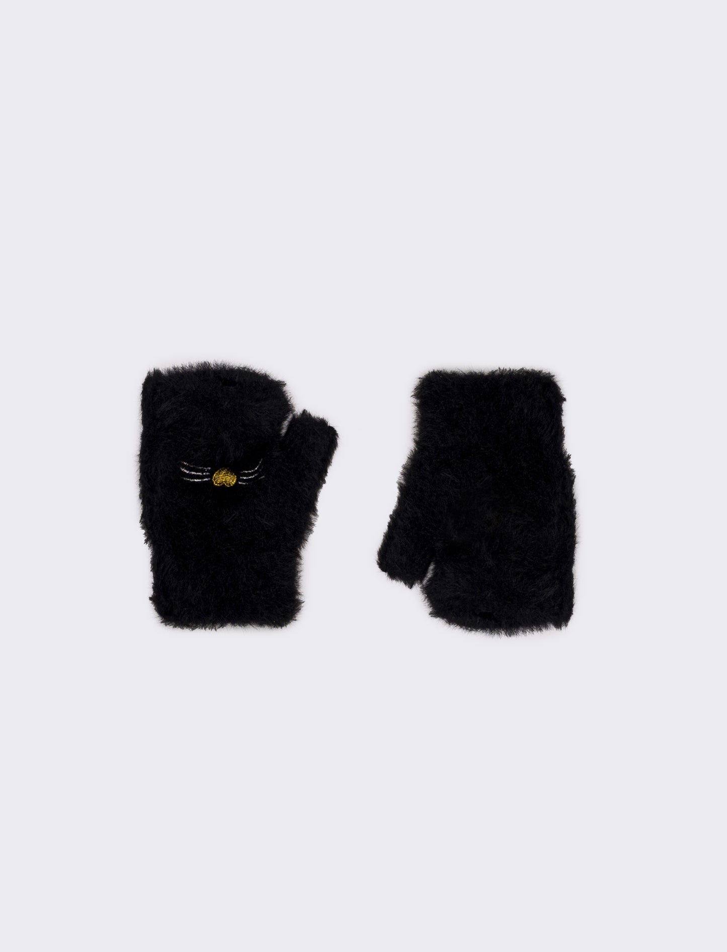 Guanti gattina bambina - Nero