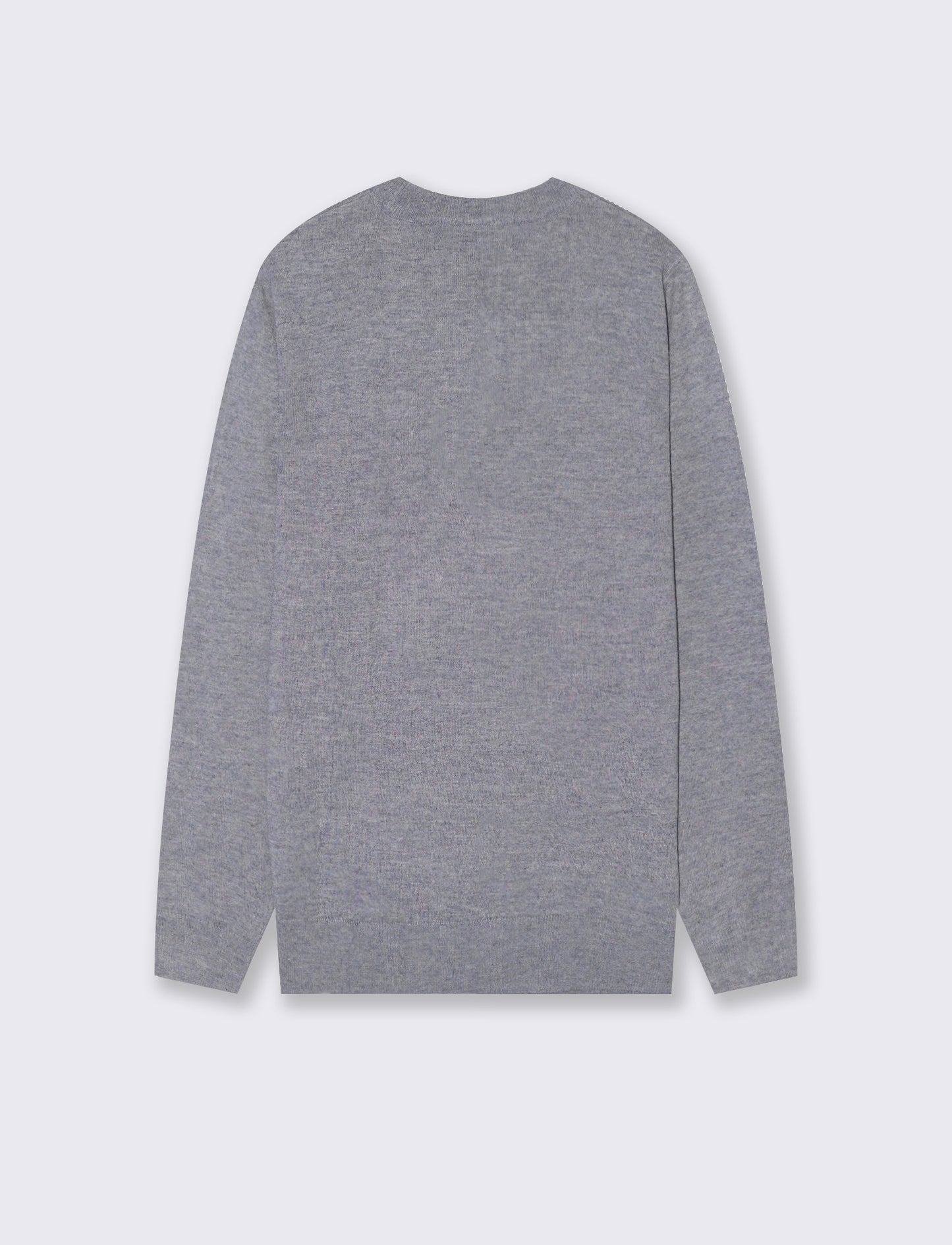 MAGLIA BASIC IN FILATO EFFETTO LANA - Grigio fango