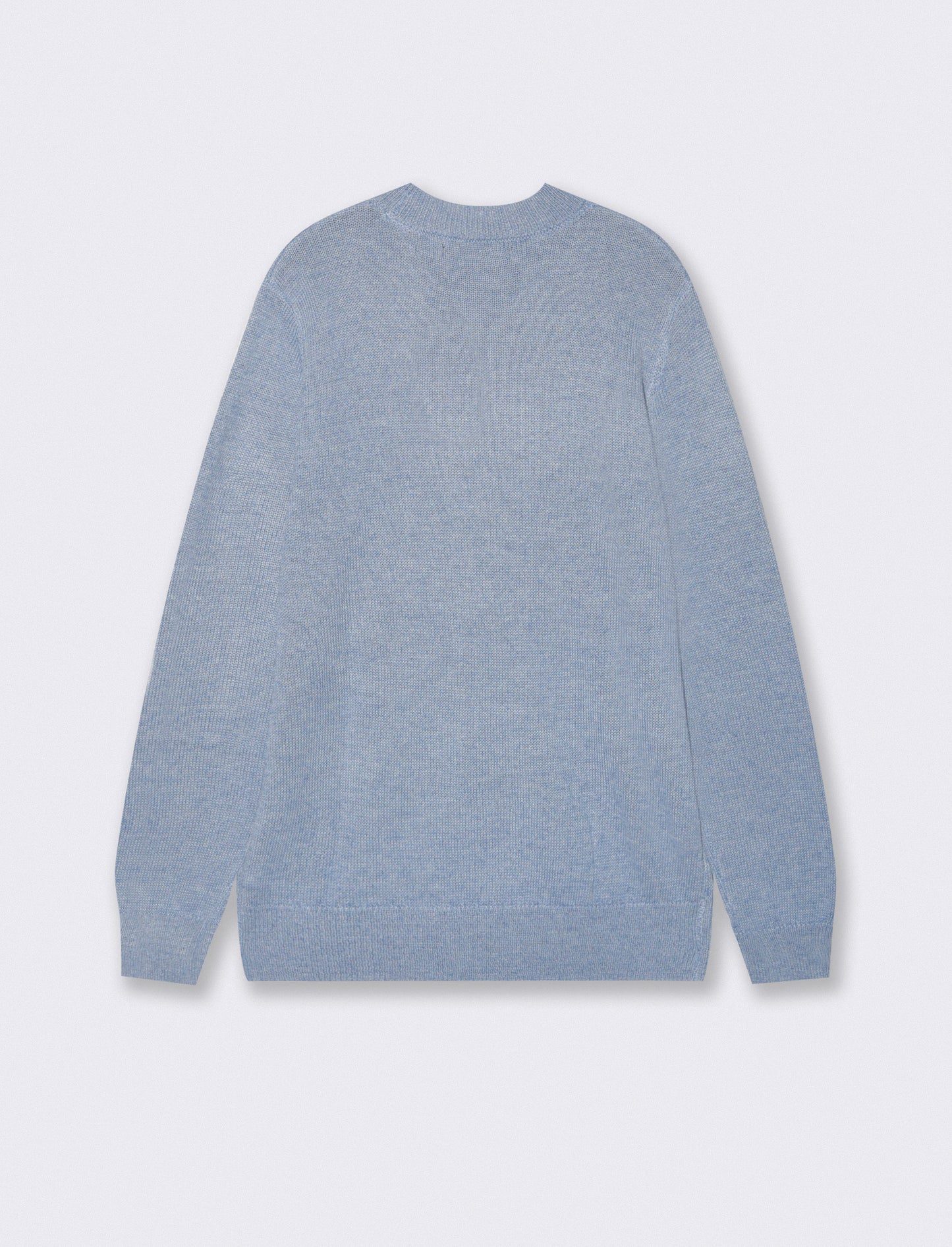 MAGLIA GIROCOLLO IN FILATO EFFETTO LANA - Azzurro
