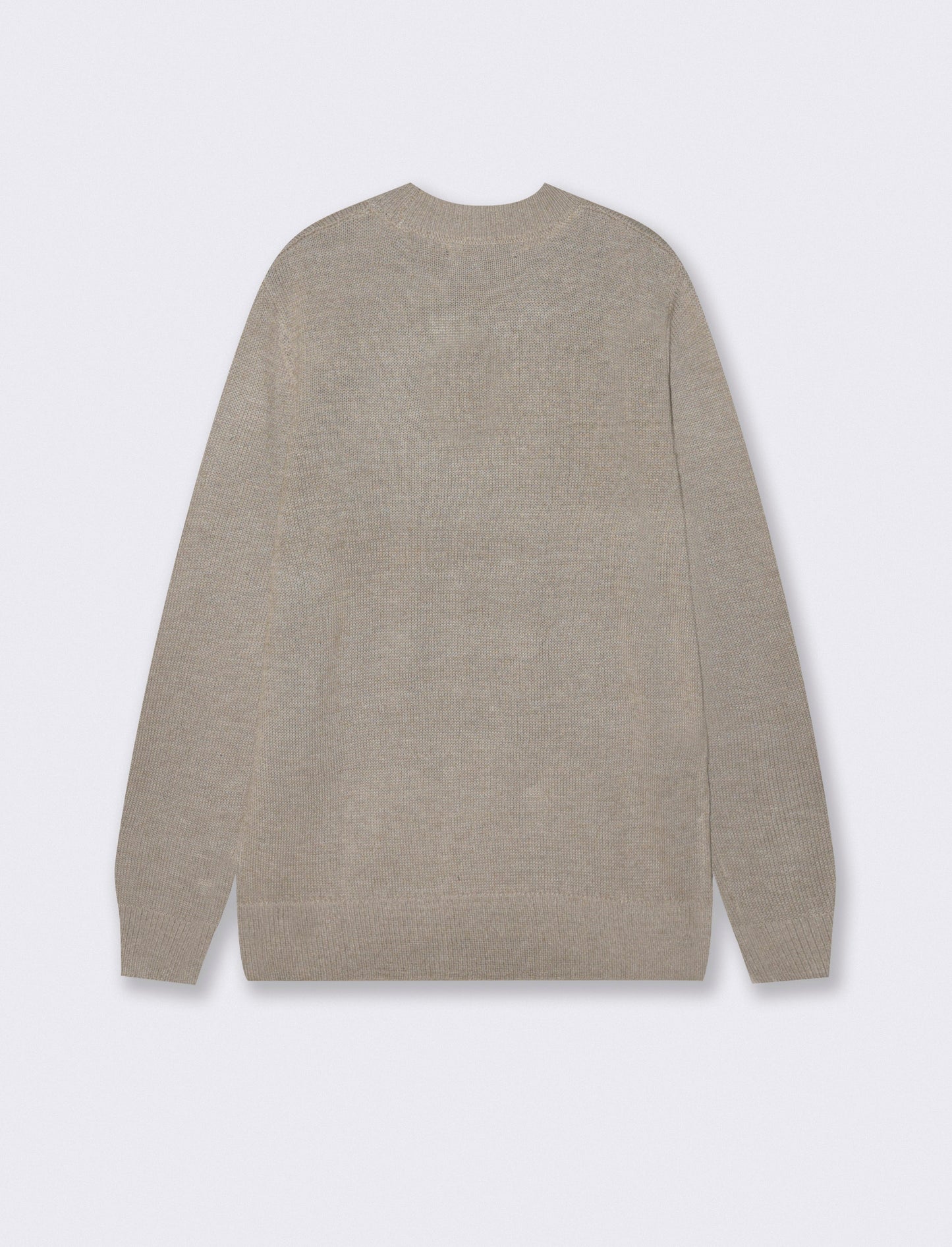 MAGLIA GIROCOLLO IN FILATO EFFETTO LANA - Beige