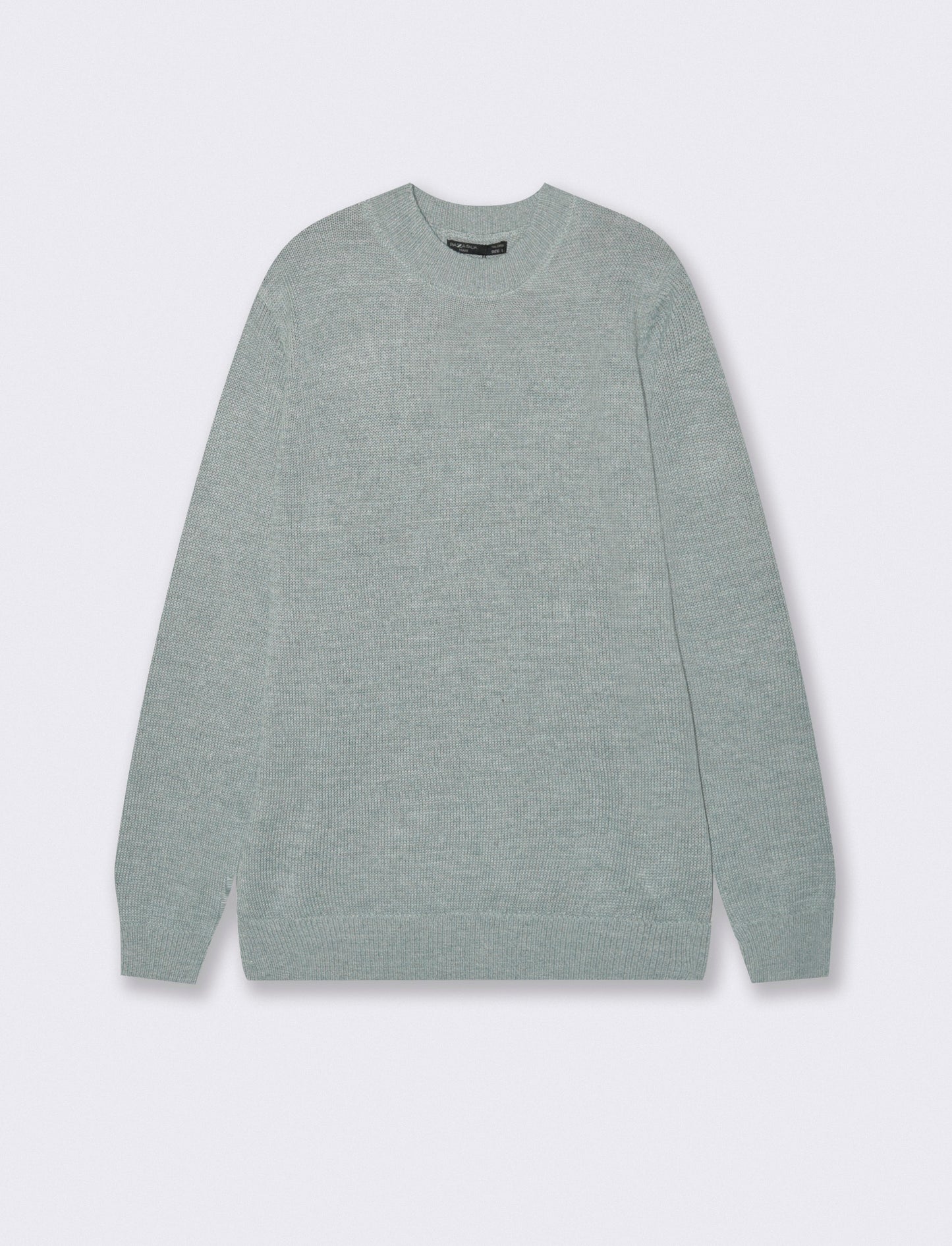 MAGLIA GIROCOLLO IN FILATO EFFETTO LANA - Verde chiaro
