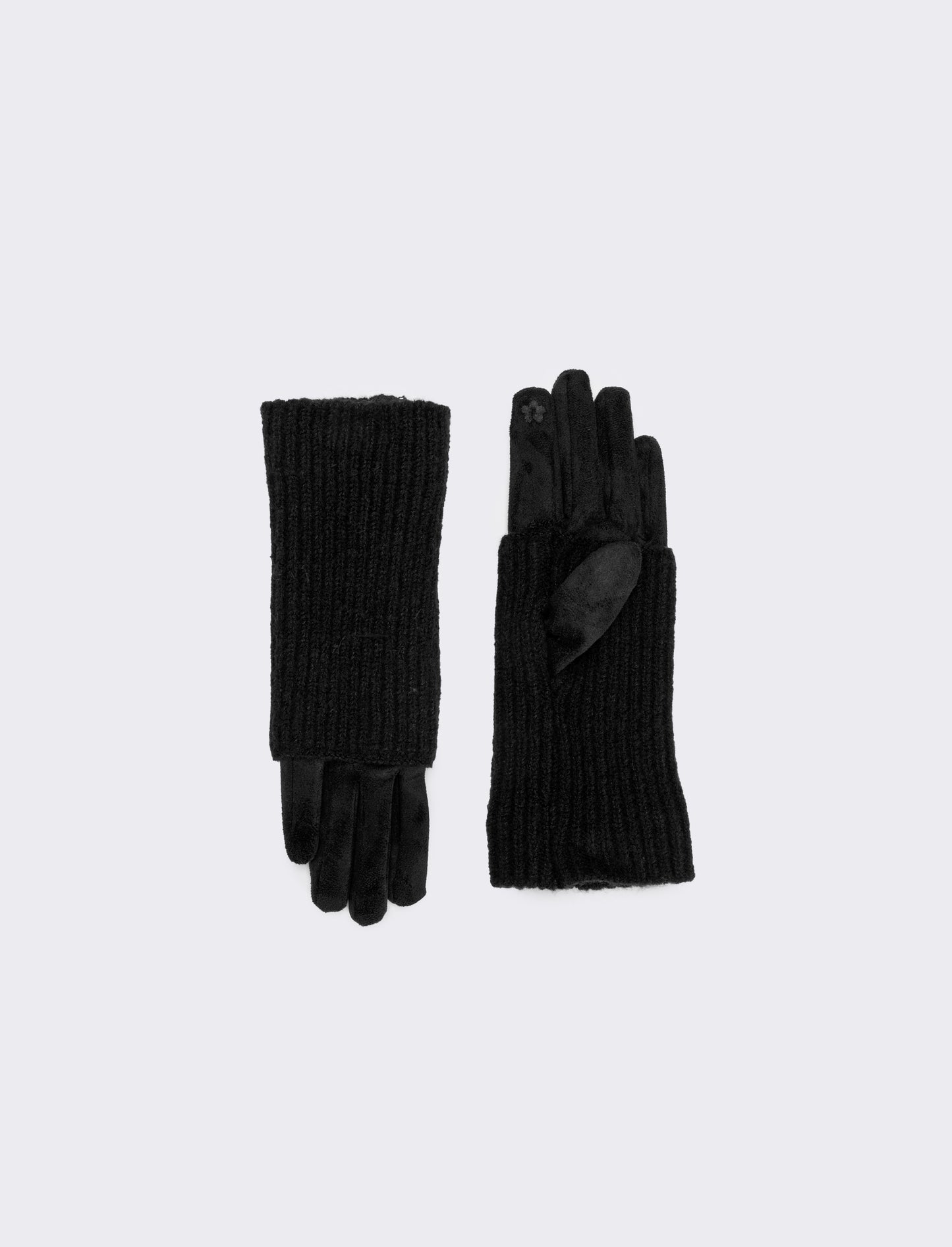 Guanto in pvc con manicotto donna - Nero