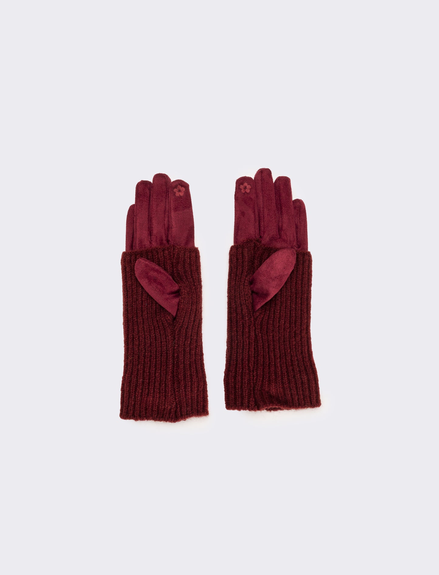 Guanto in pvc con manicotto donna - Bordeaux
