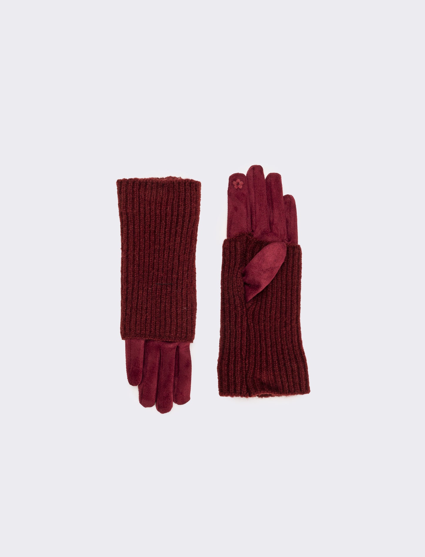 Guanto in pvc con manicotto donna - Bordeaux