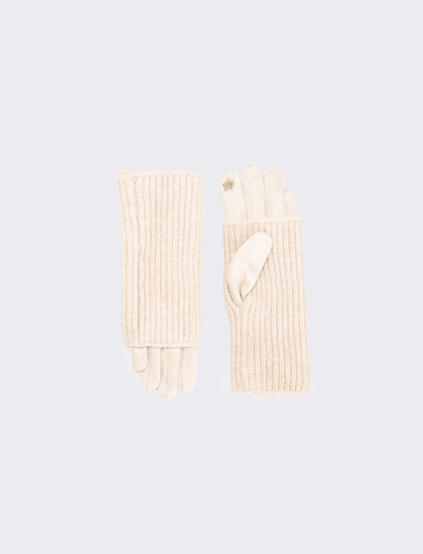 Guanto in pvc con manicotto donna - Beige