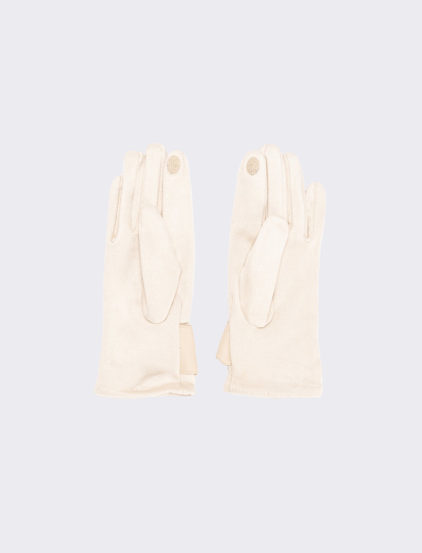 Guanti con incrocio in pvc donna - Bianco sporco