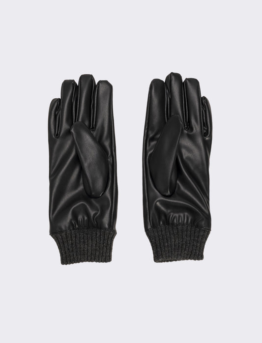 Guanti in pvc con polsino uomo - Nero