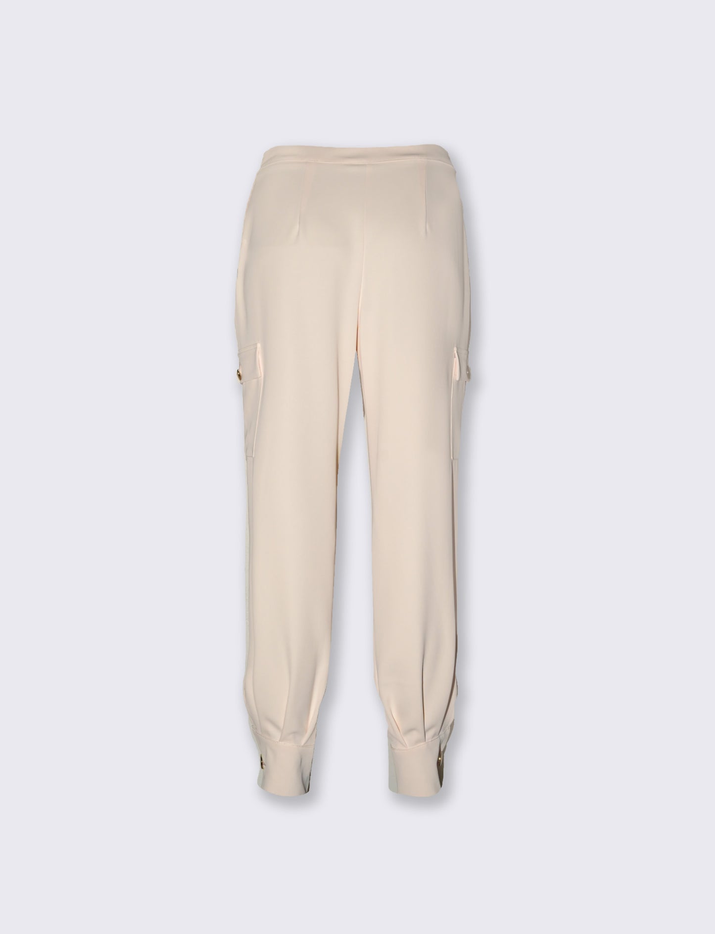 Pantaloni cargo vita alta - Bianco