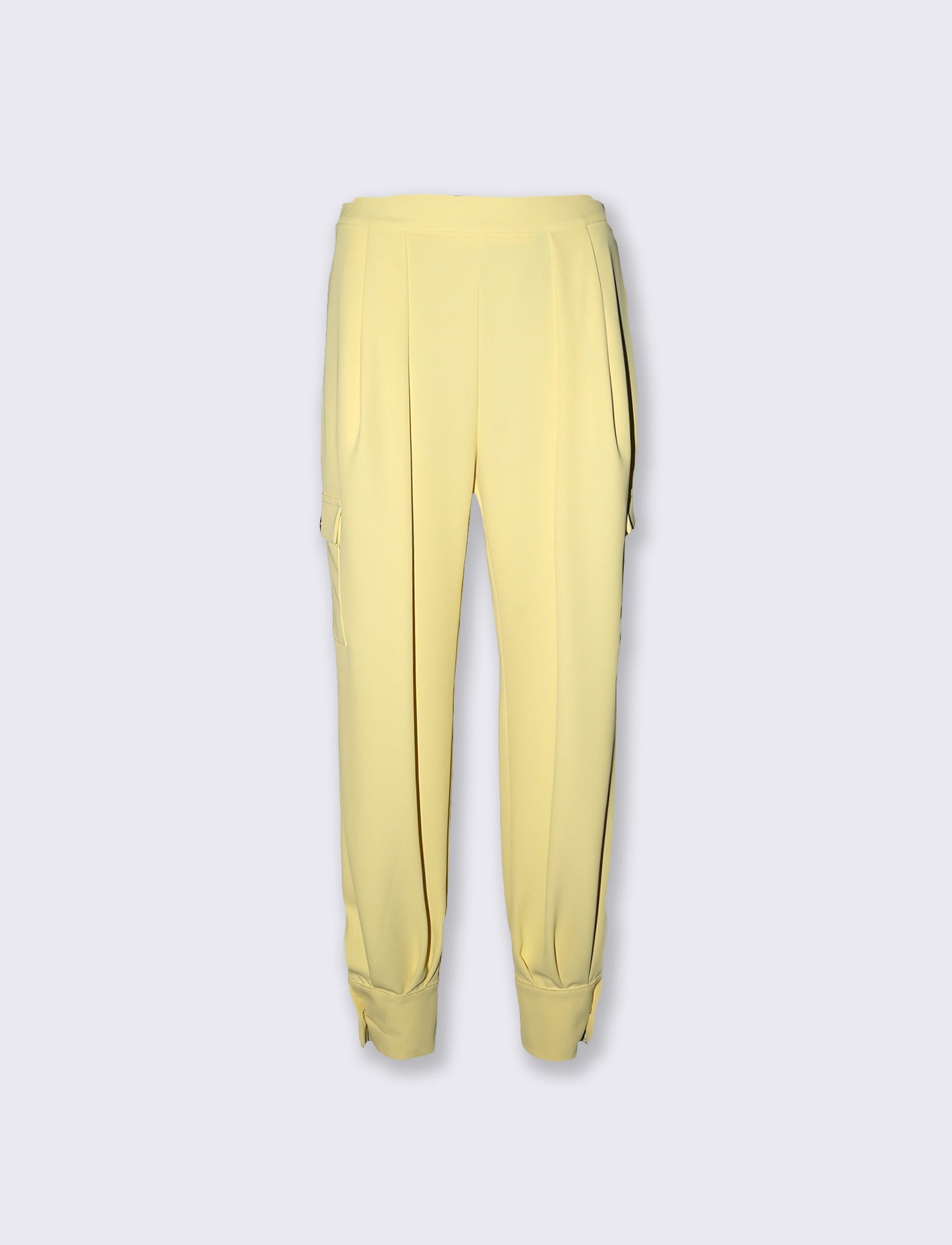 Pantaloni cargo vita alta - Giallo