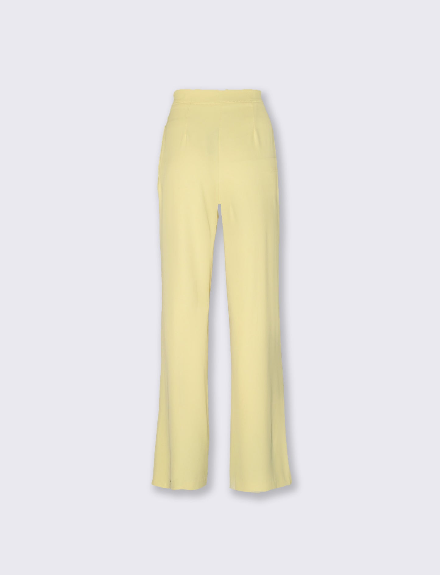 Pantalone classico vita alta - Giallo
