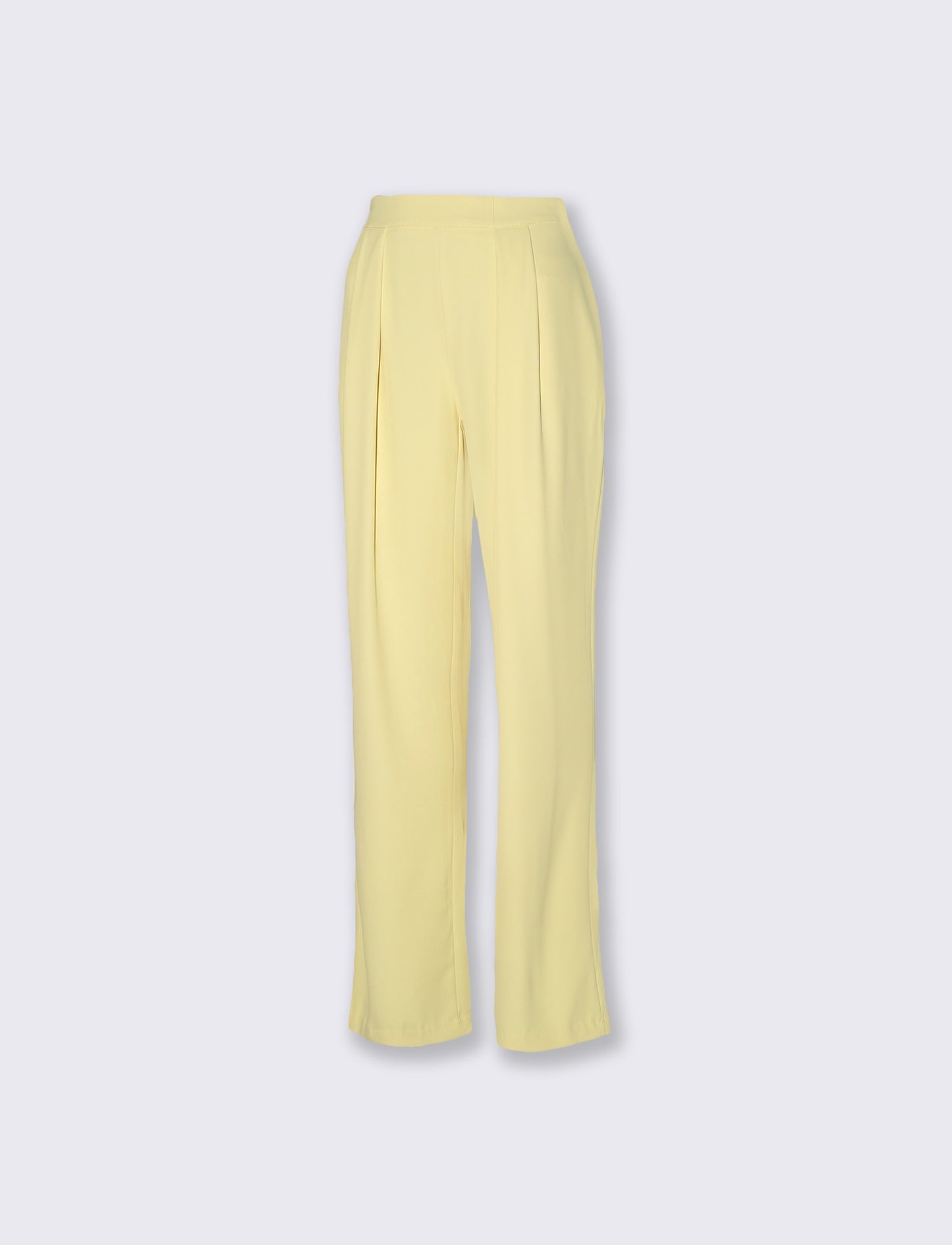Pantalone classico vita alta - Giallo