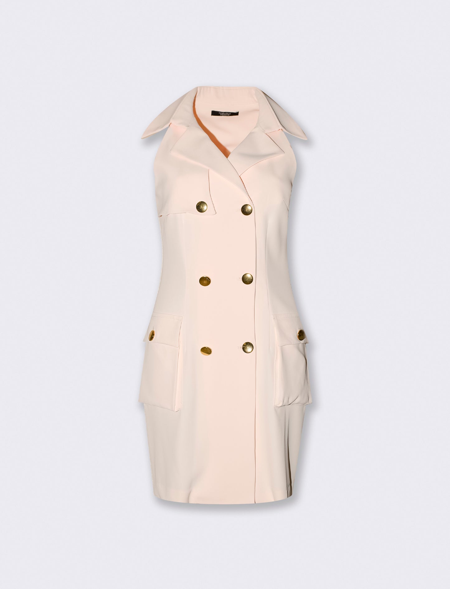 Vestito mini a portafoglio - Bianco
