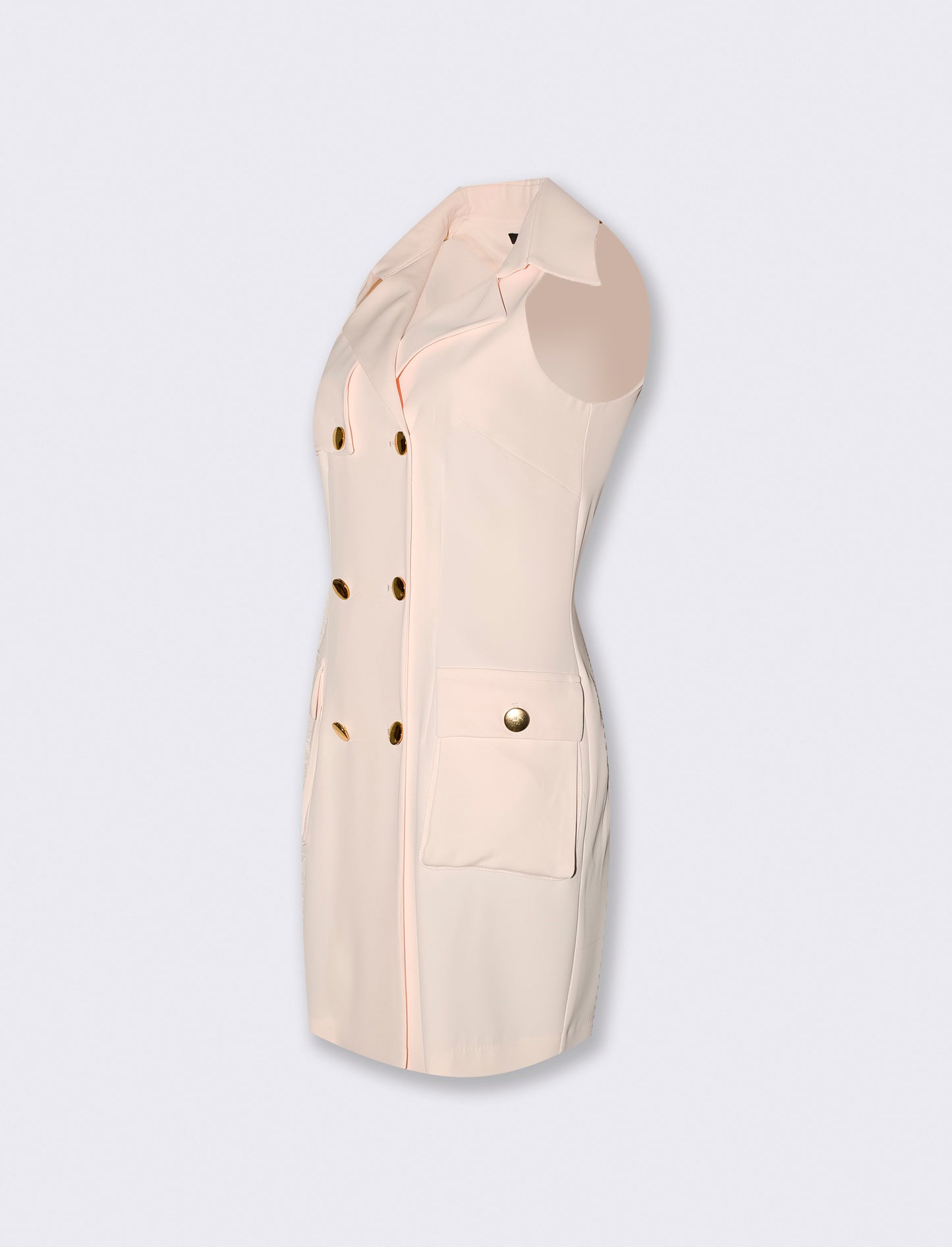 Vestito mini a portafoglio - Bianco