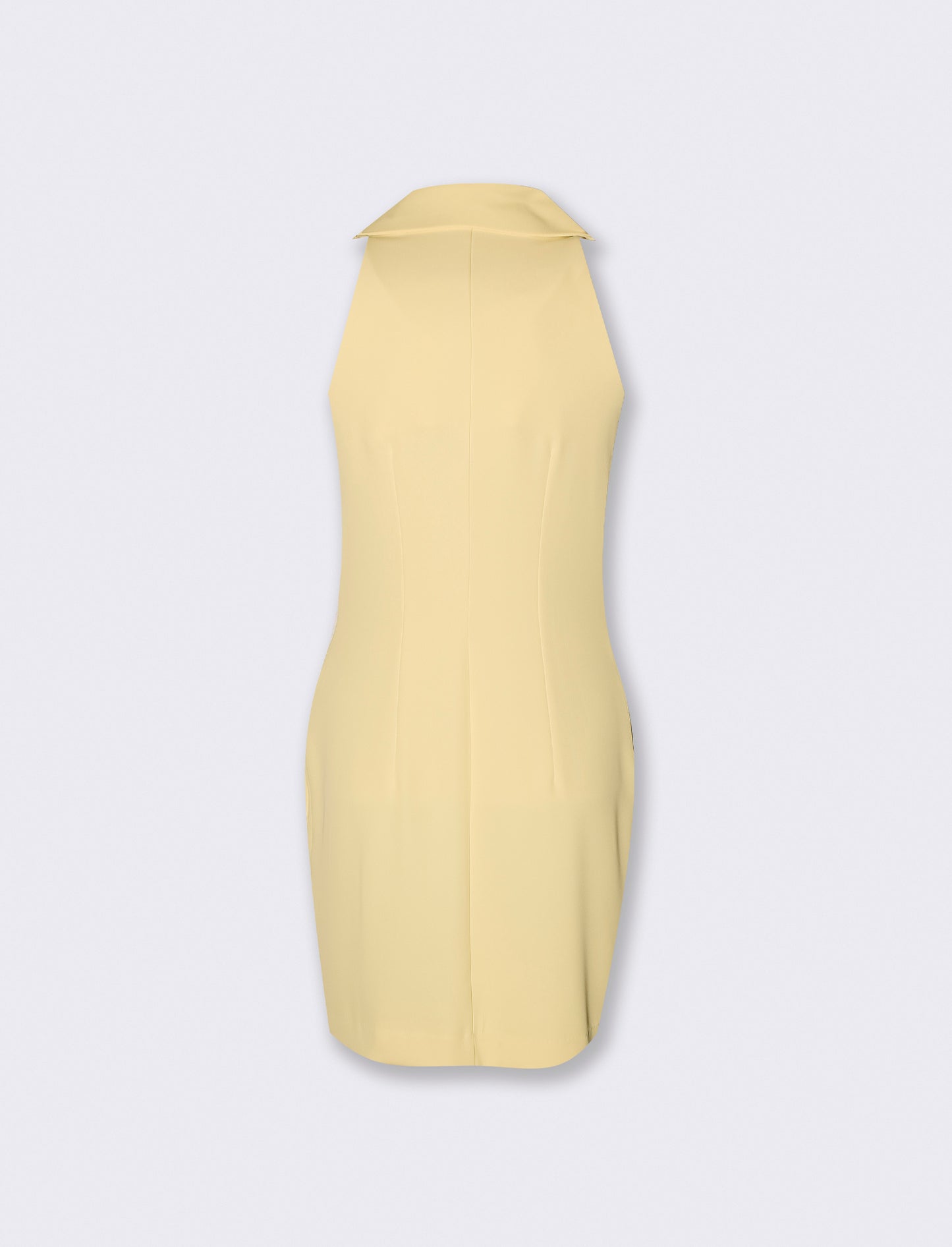 Vestito mini a portafoglio - Giallo