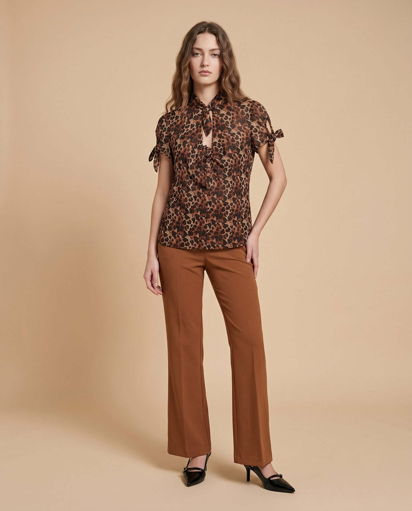 Casacca mezza manica animalier - Maculato