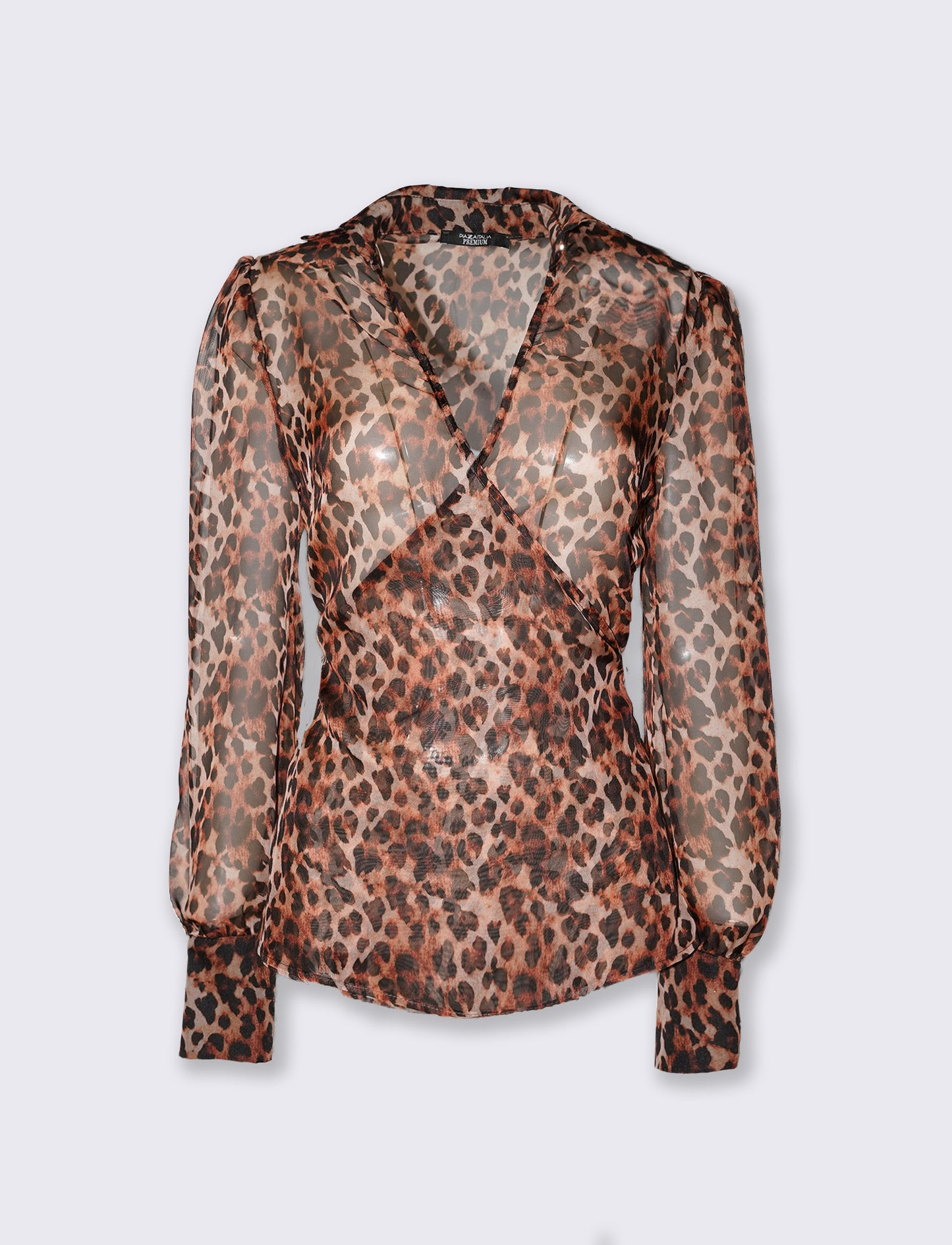 Casacca con scollo a V animalier - Maculato