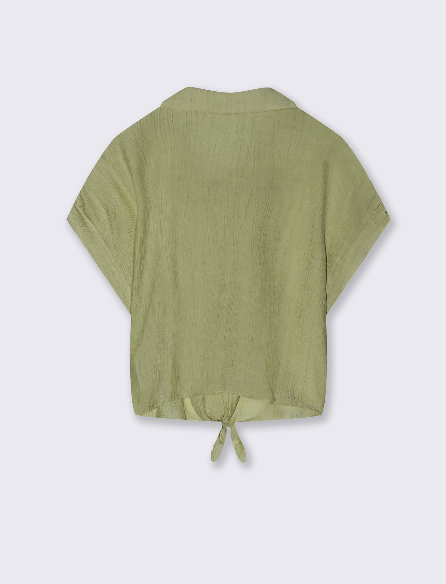Camicia con nodo - Verde