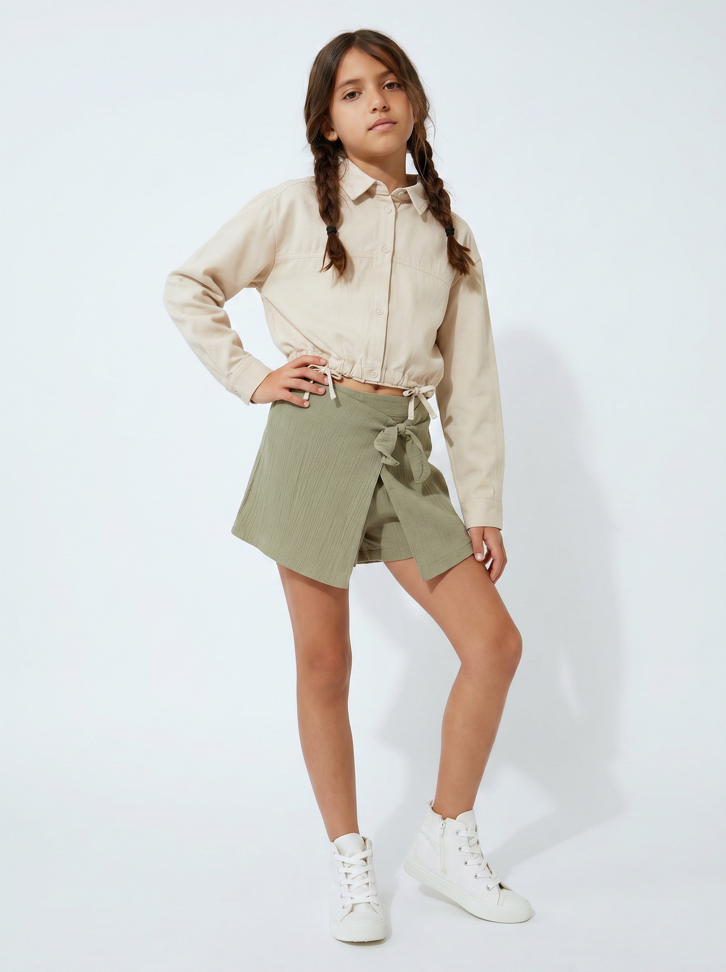 Short bambina - Verde