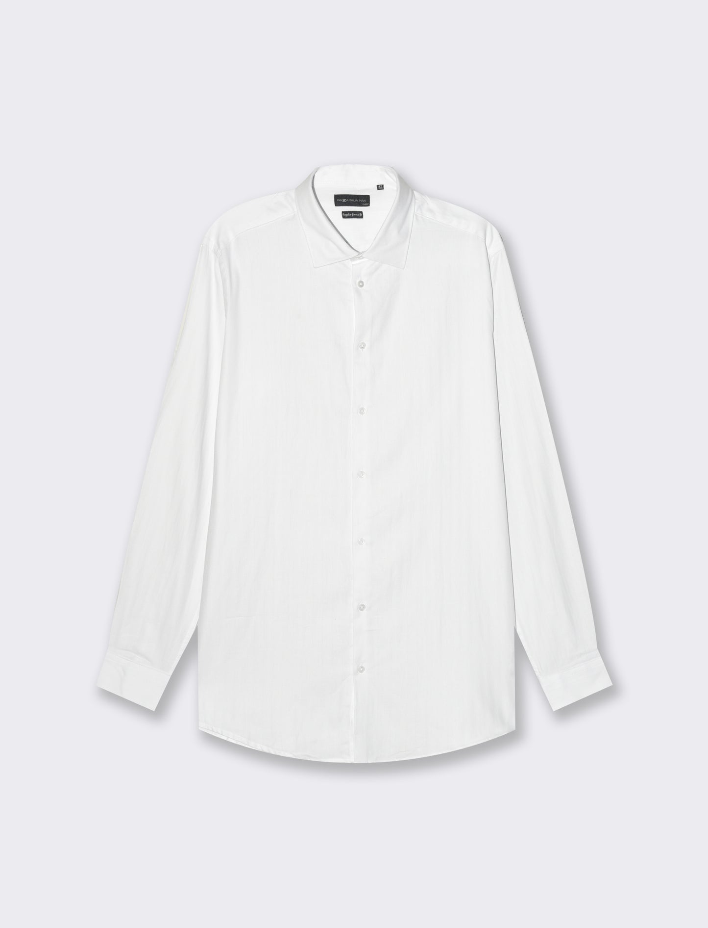 Camicia formal fit regular con collo francese - Bianco