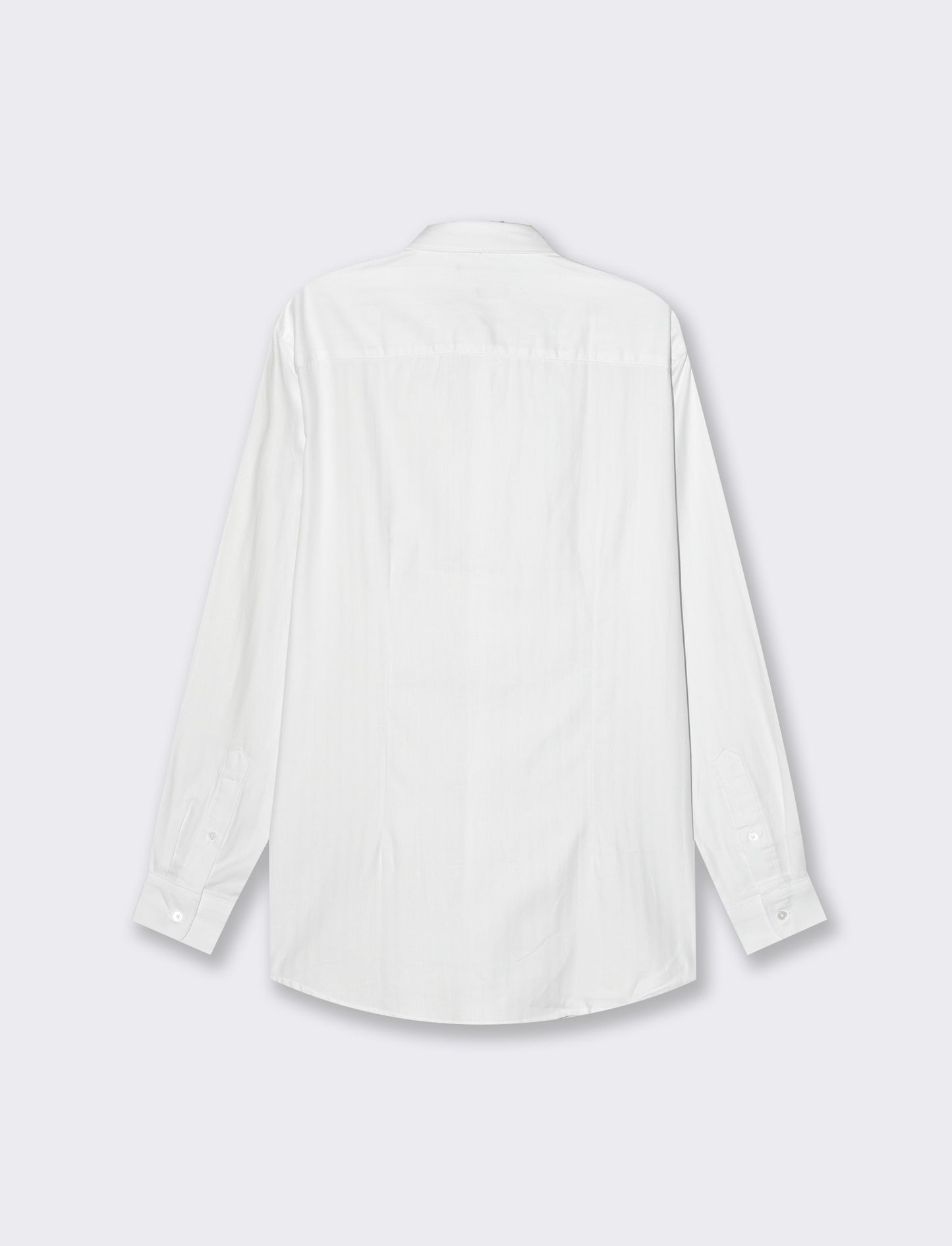 Structured Cotton Formal Shirt with French Collar - Regular Fit - White