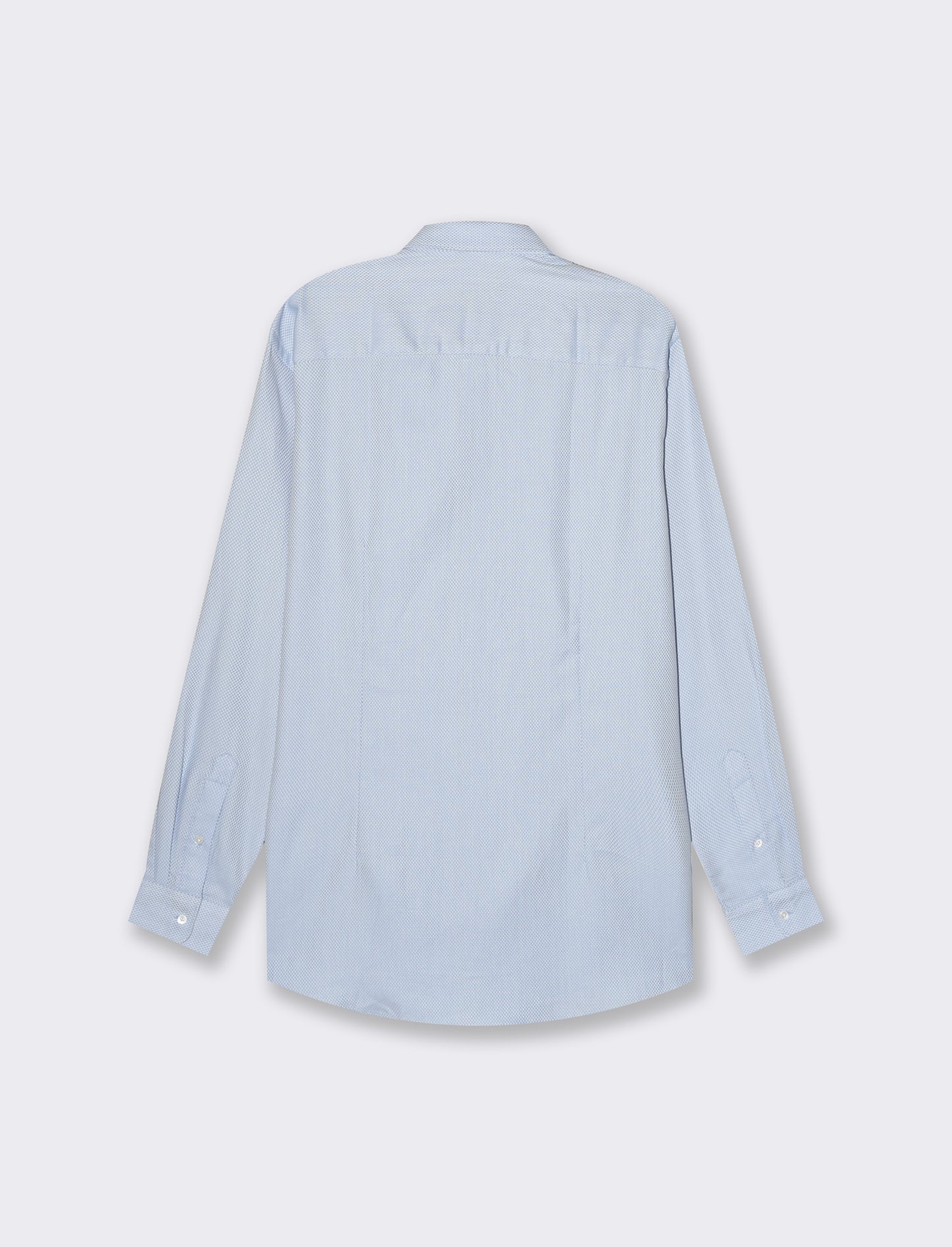 Structured Cotton Formal Shirt with French Collar - Regular Fit - Sky blue