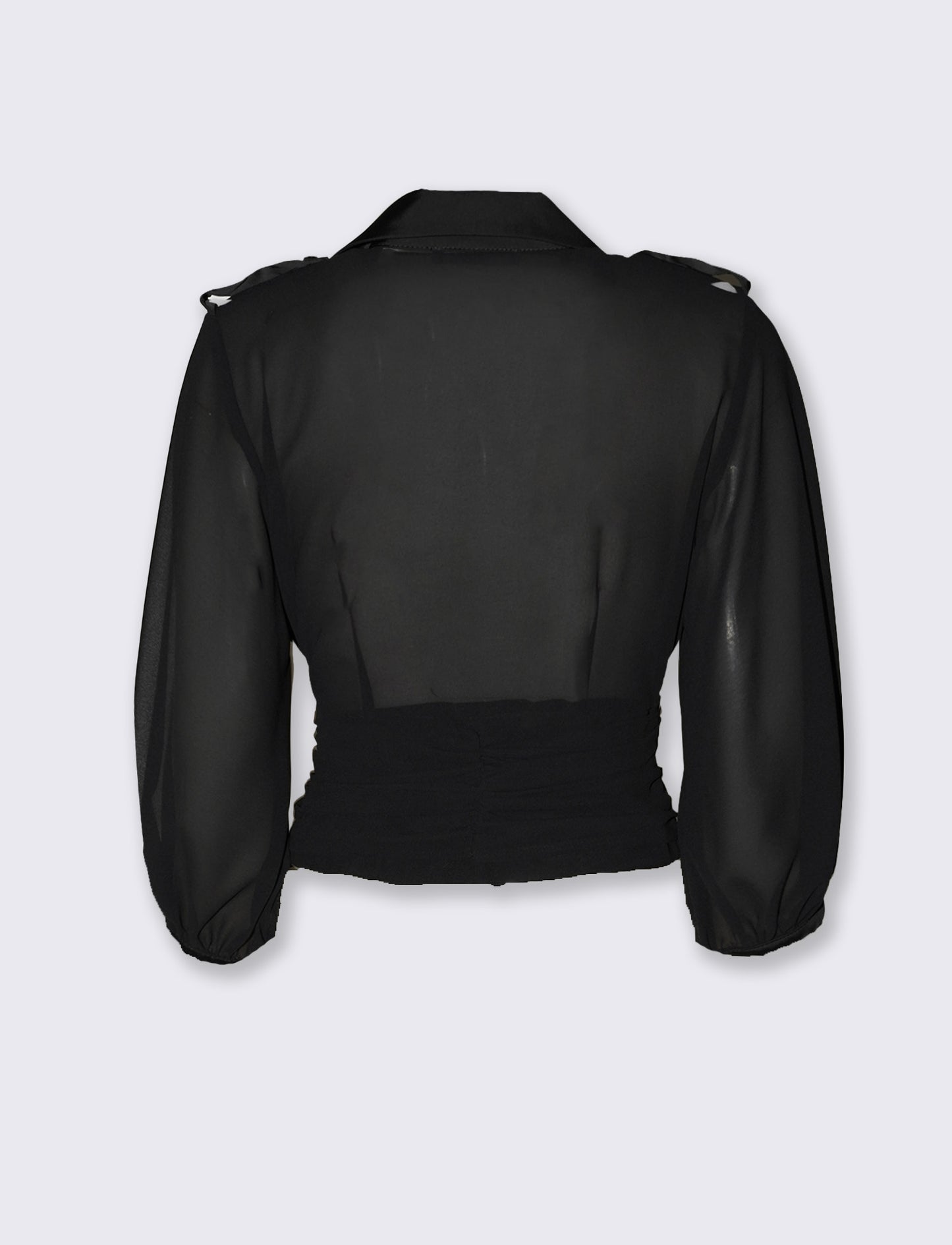 Casacca incrociata - Nero