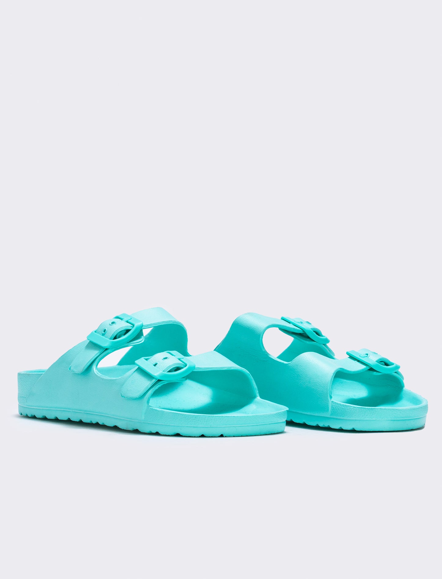 Ciabatta mare EVA bambina con fibbia - Verde menta