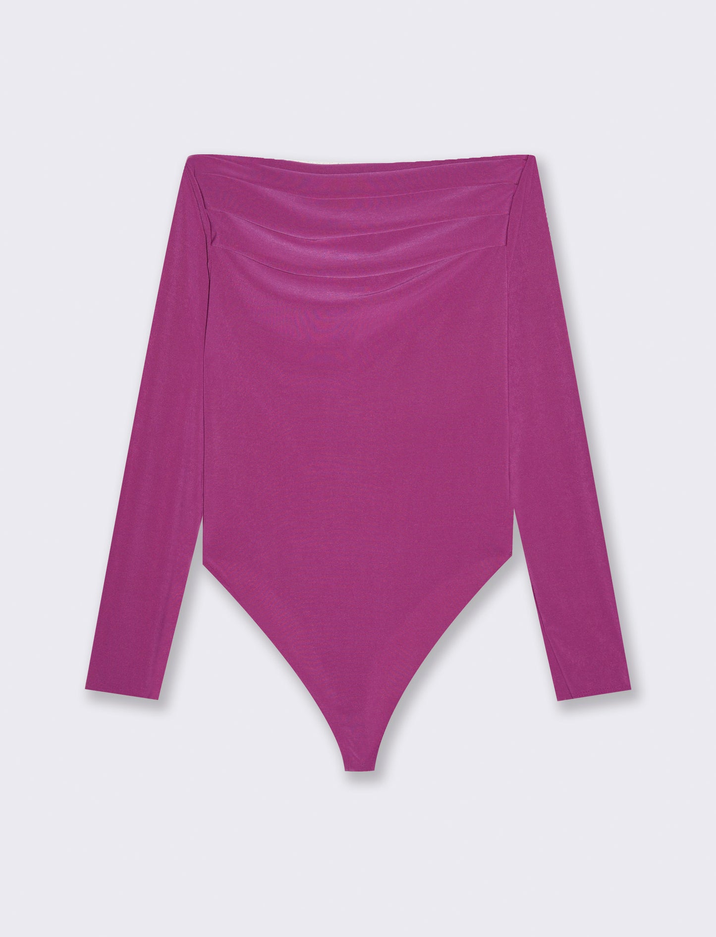 Body con scollo a barca - Fuxia