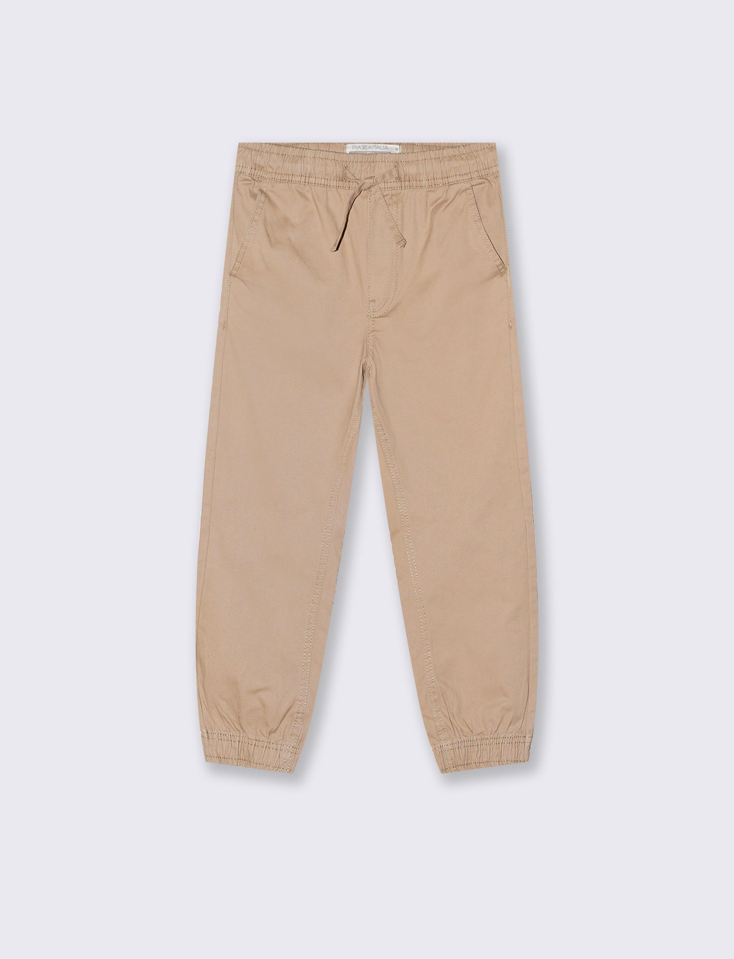Jogger in twill. - Beige