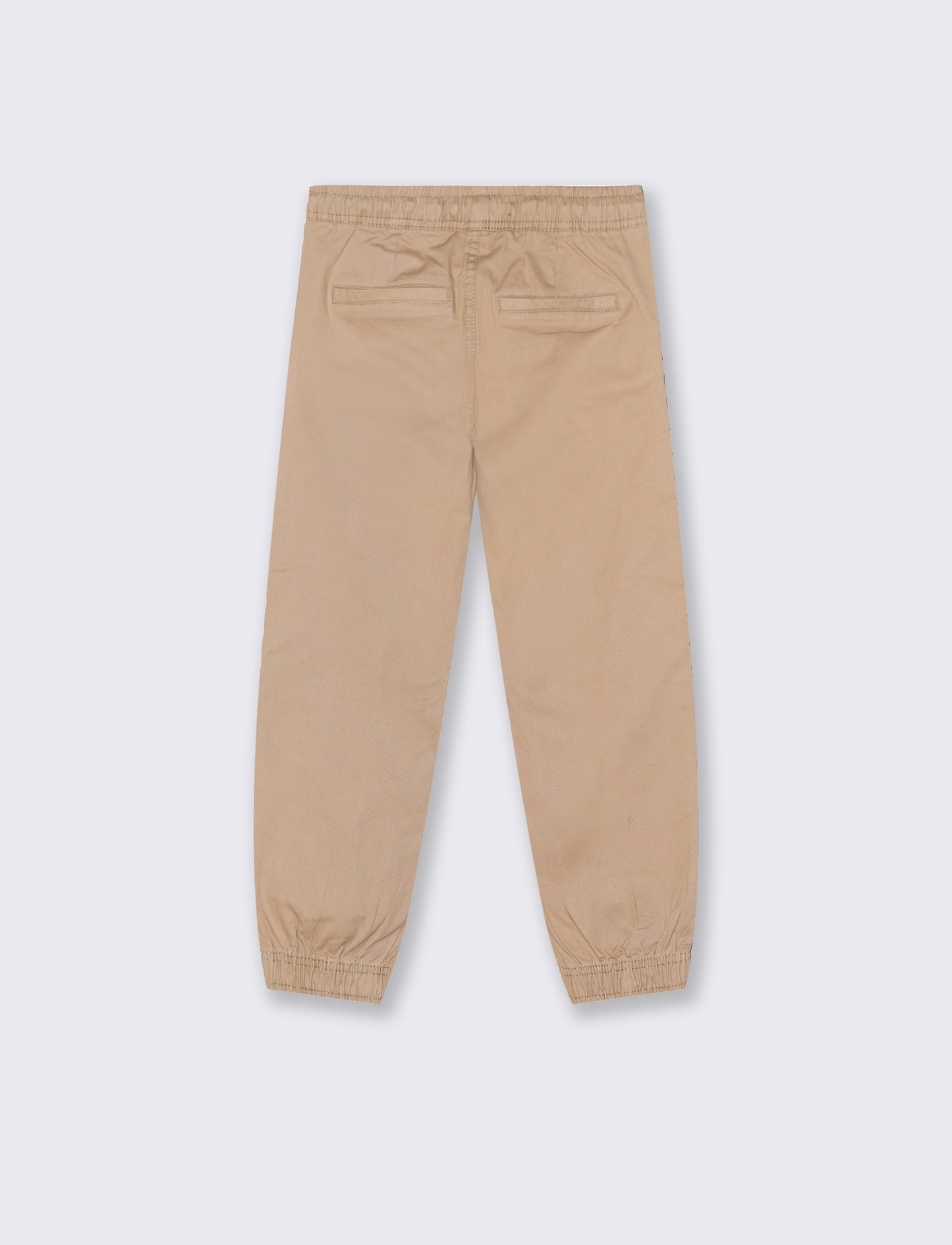 Jogger in twill. - Beige